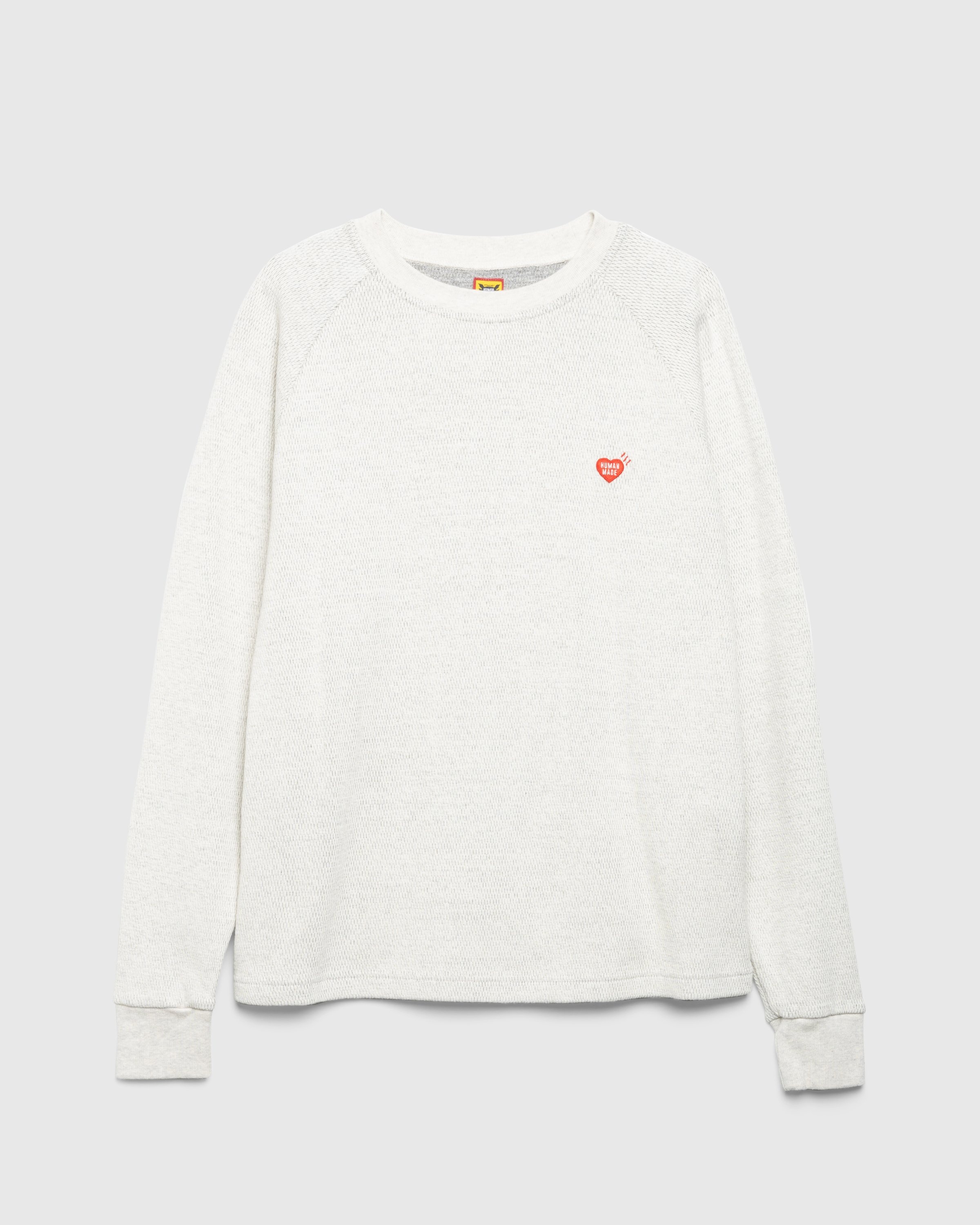 Long-sleeved thermal shirt in white