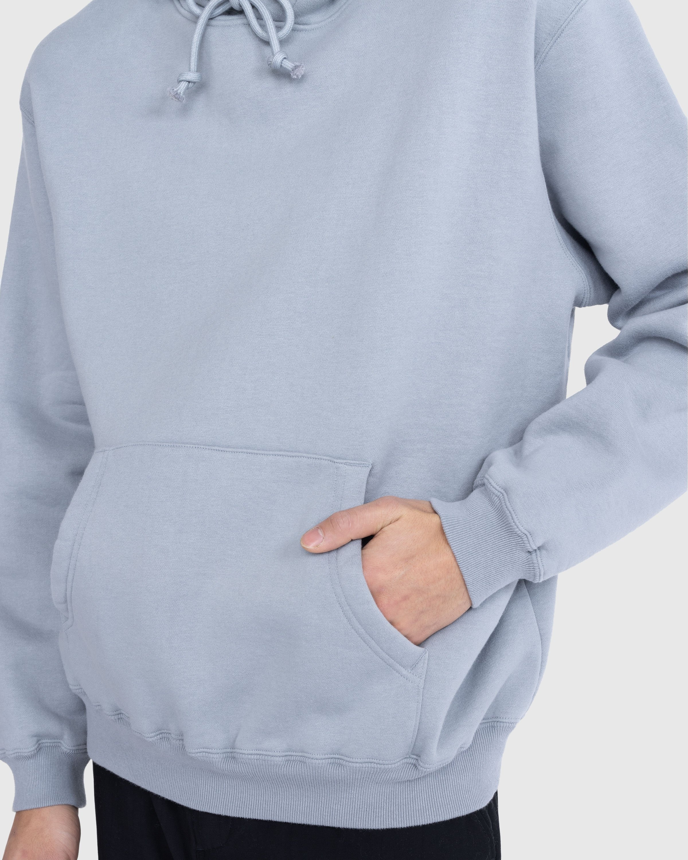 Auralee – Smooth Soft Pullover Hoodie Blue/Gray