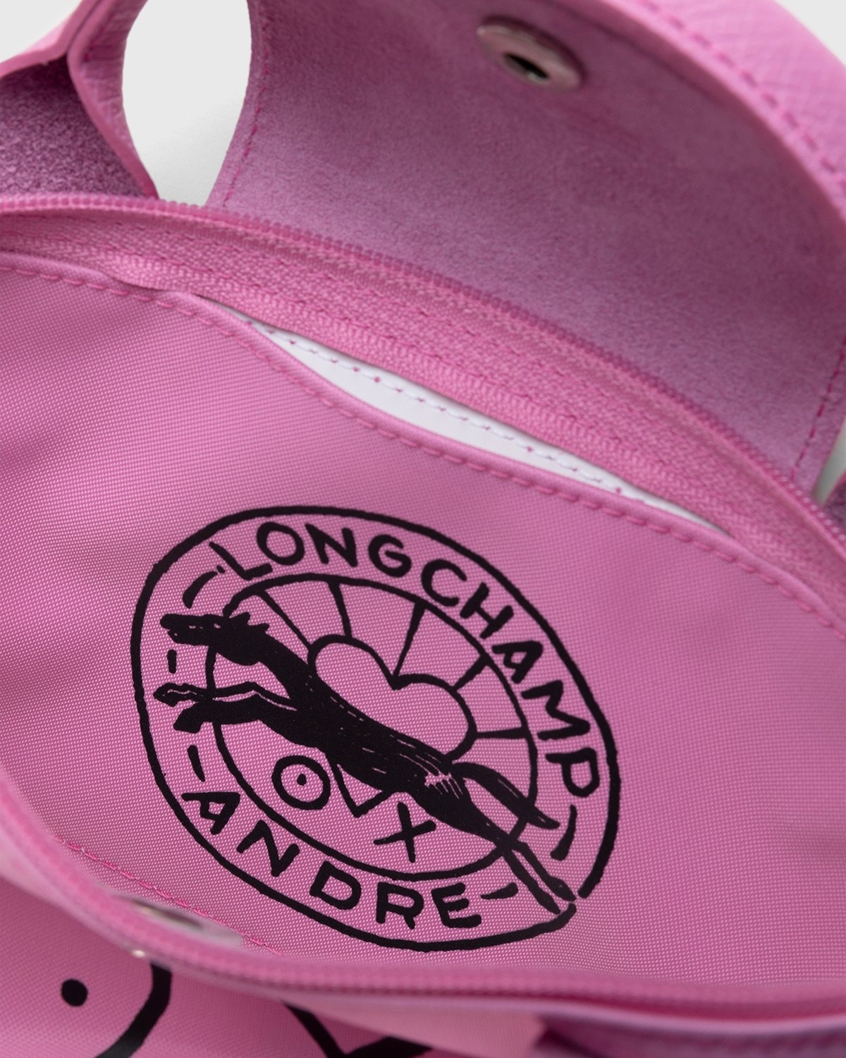 Longchamp X André Saraiva Le Pliage Pouch Pink Women