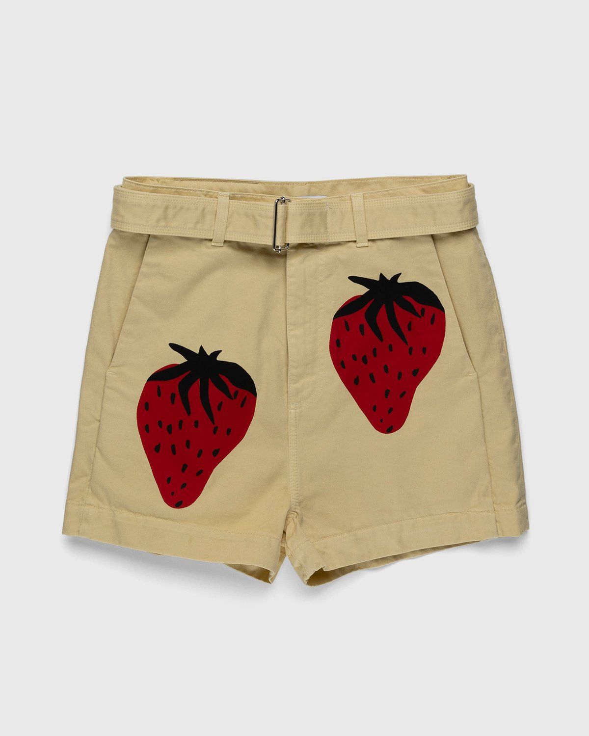 J.W. Anderson – Strawberry Chino Shorts Natural/Red | Highsnobiety Shop