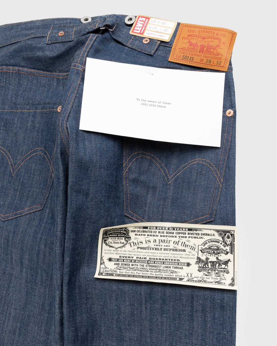 Levi's – 1901 501 Jeans Dark Indigo Flat Finish