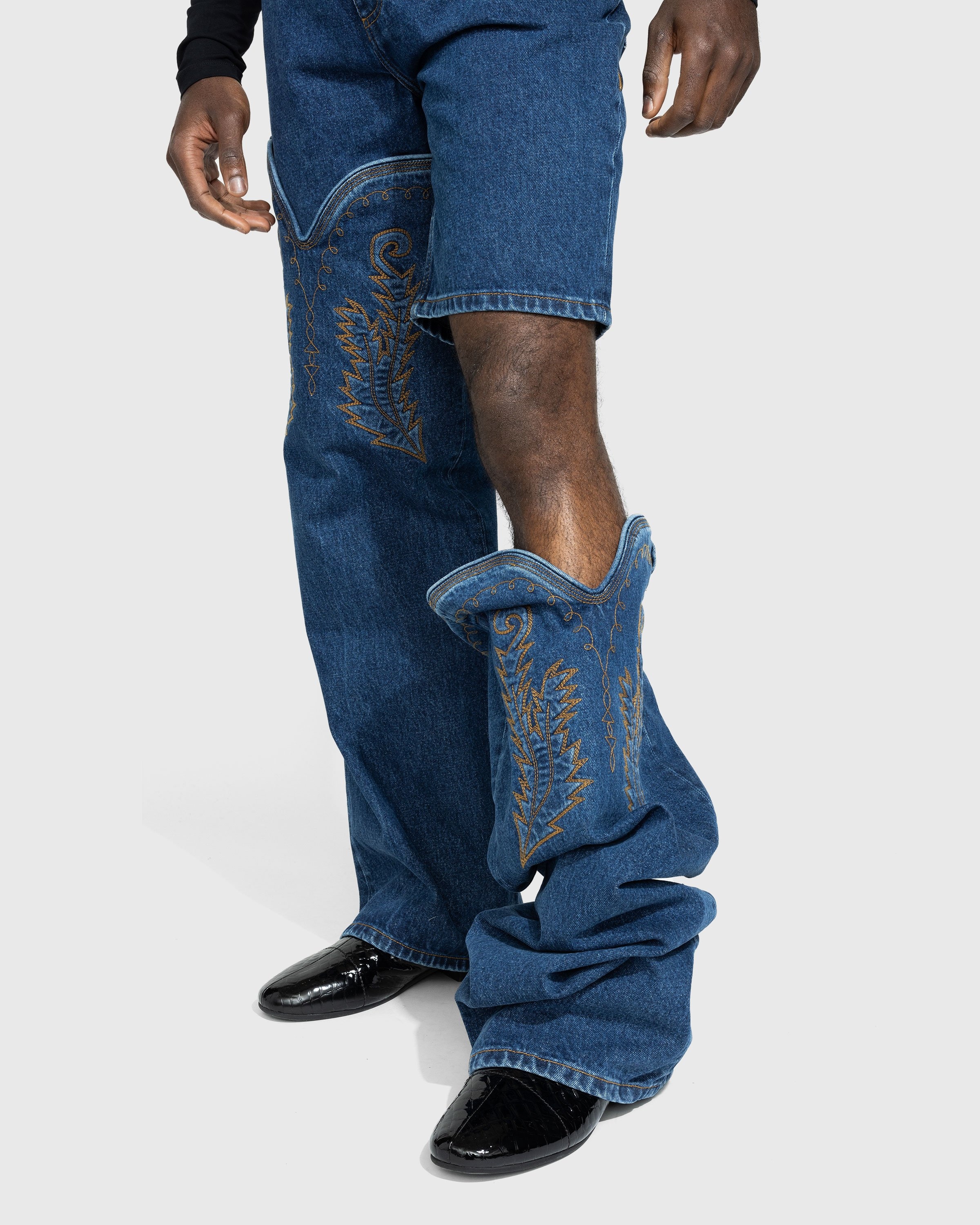 Y/PROJECT Cowboy-Cuff Straight Jeans メンズ - デニム/ジーンズ