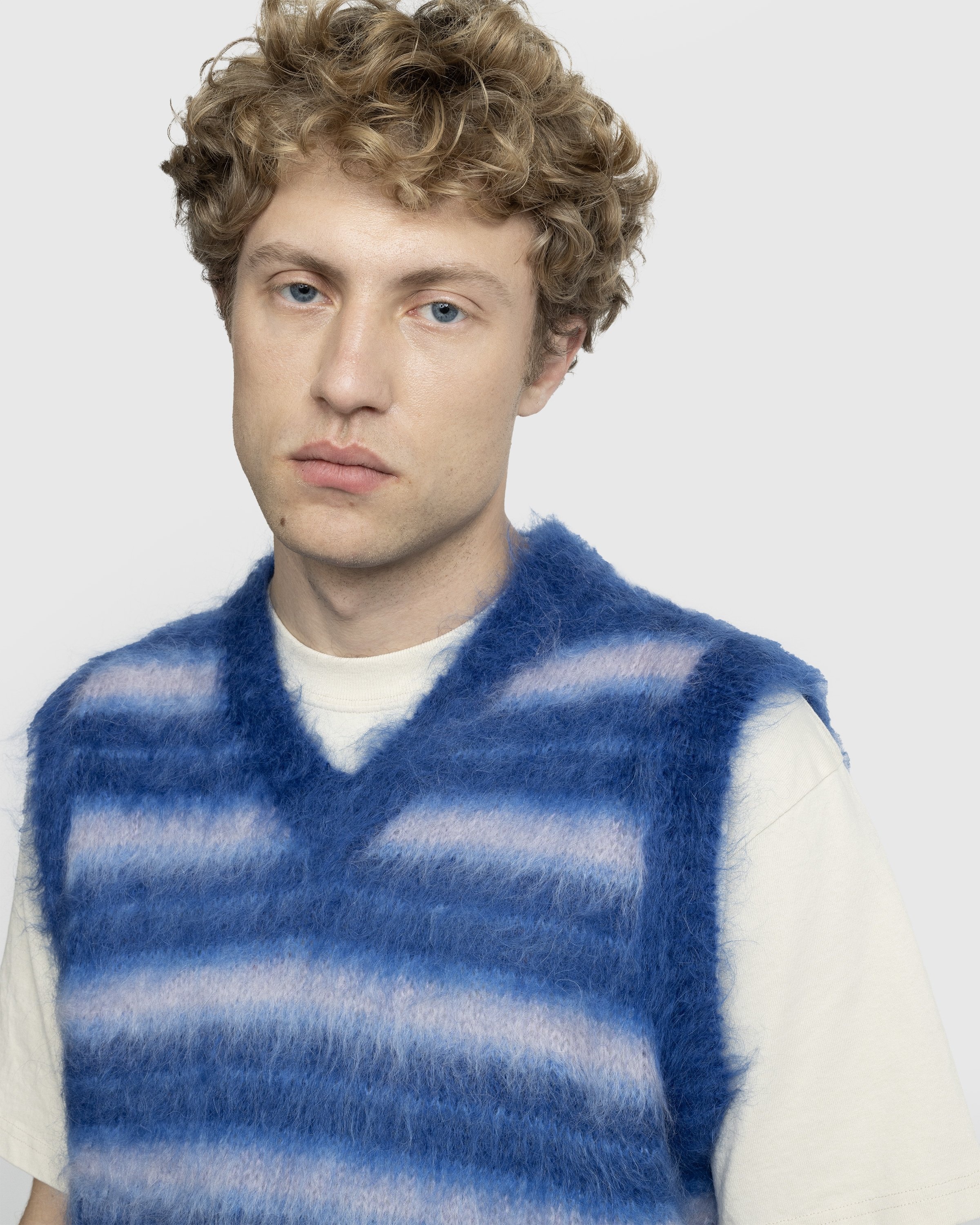 Marni Checked Wool-blend Sweater Vest In Multicolor