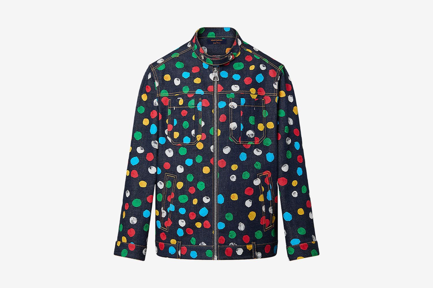 Yayoi Kusama Painted Dots Denim Jacket