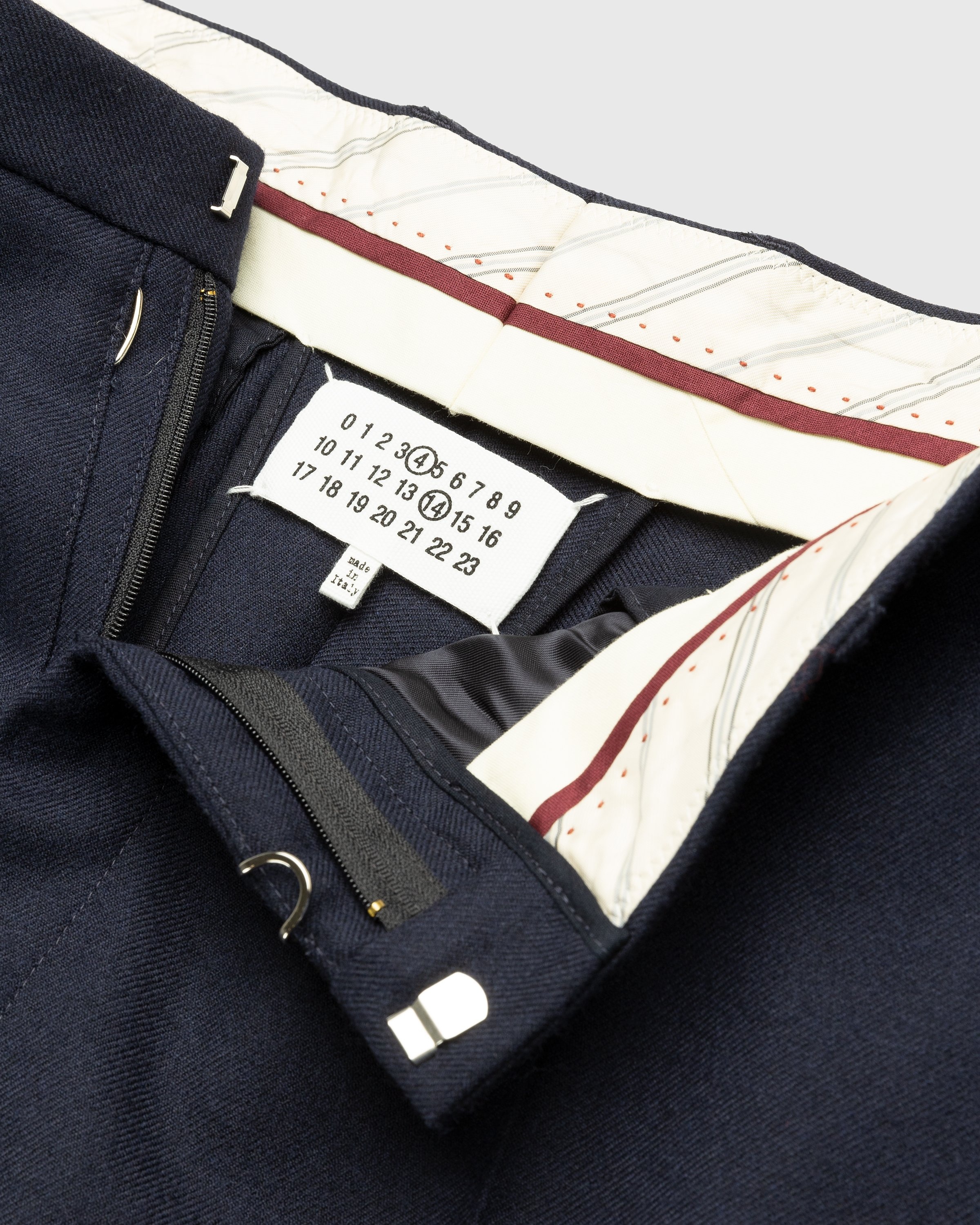 Maison Margiela – Wool Twill Trousers Navy | Highsnobiety Shop