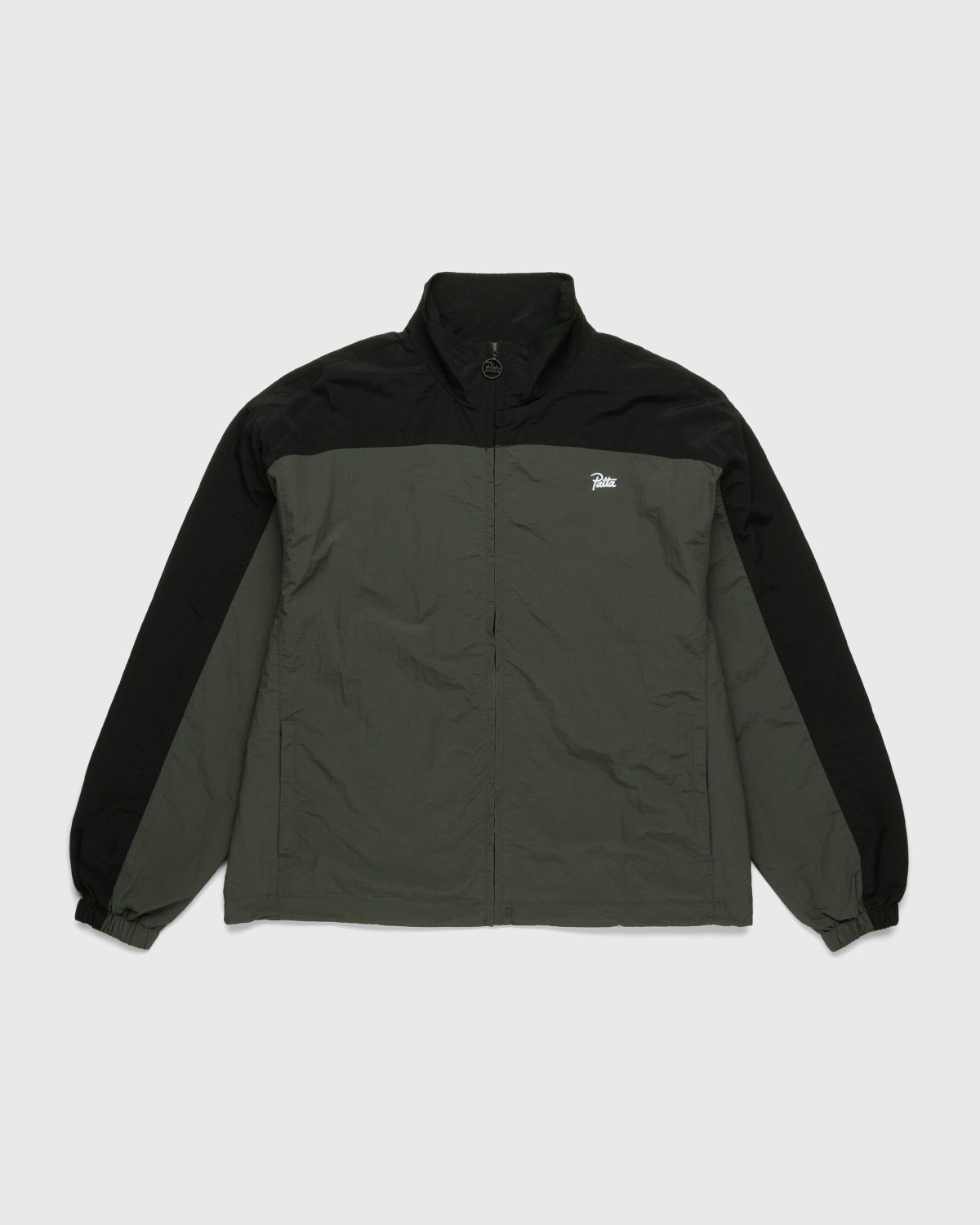 Patta – Athletic Track Jacket Black/Charcoal Grey