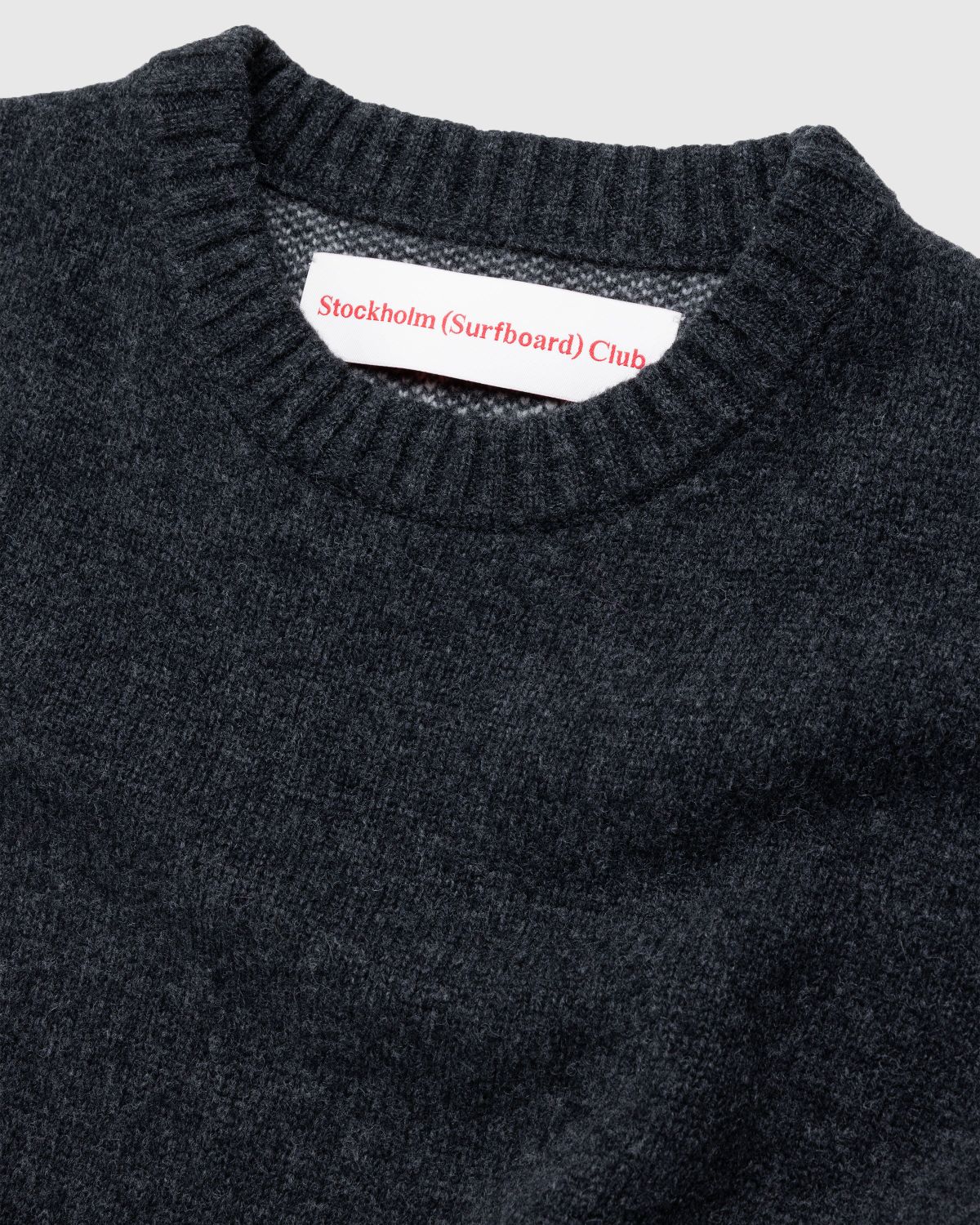 Stockholm Surfboard Club – Knit Logo Sweater Black | Highsnobiety Shop