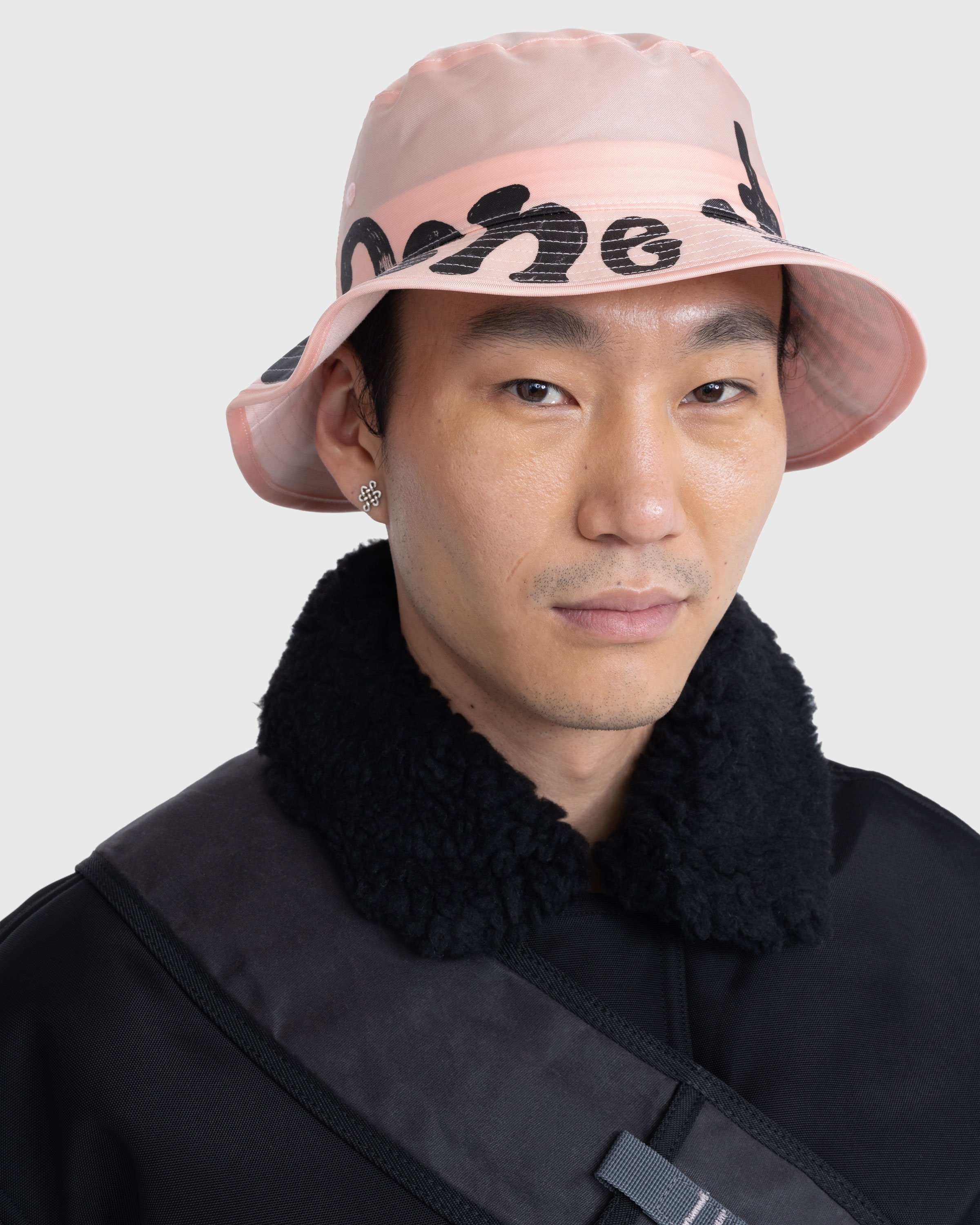 Acne Studios – Logo Bucket Hat Peach Pink | Highsnobiety Shop