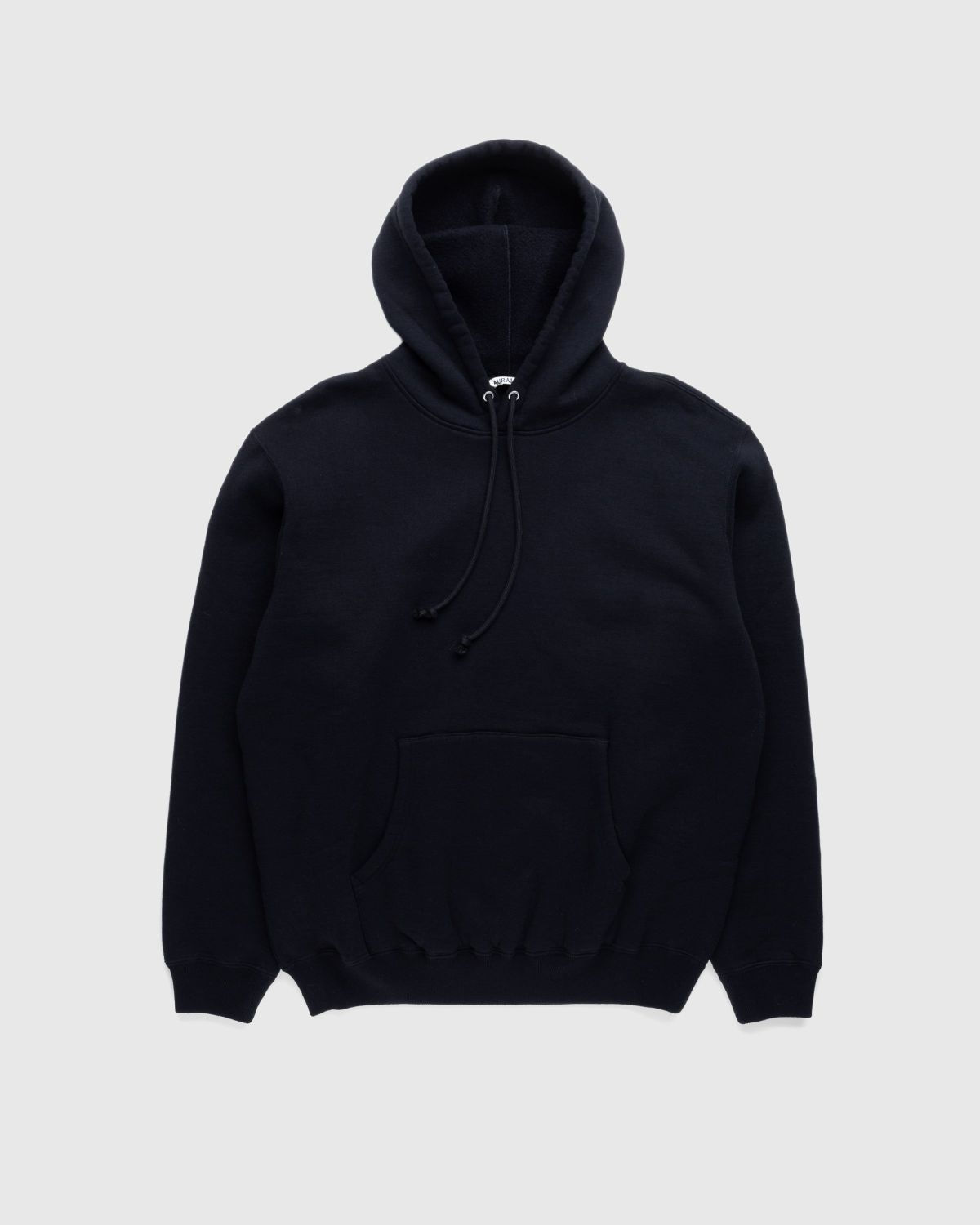 Auralee – Smooth Soft Pullover Hoodie Black