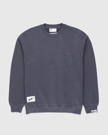 BAPE x Highsnobiety – Heavy Washed Crewneck Charcoal