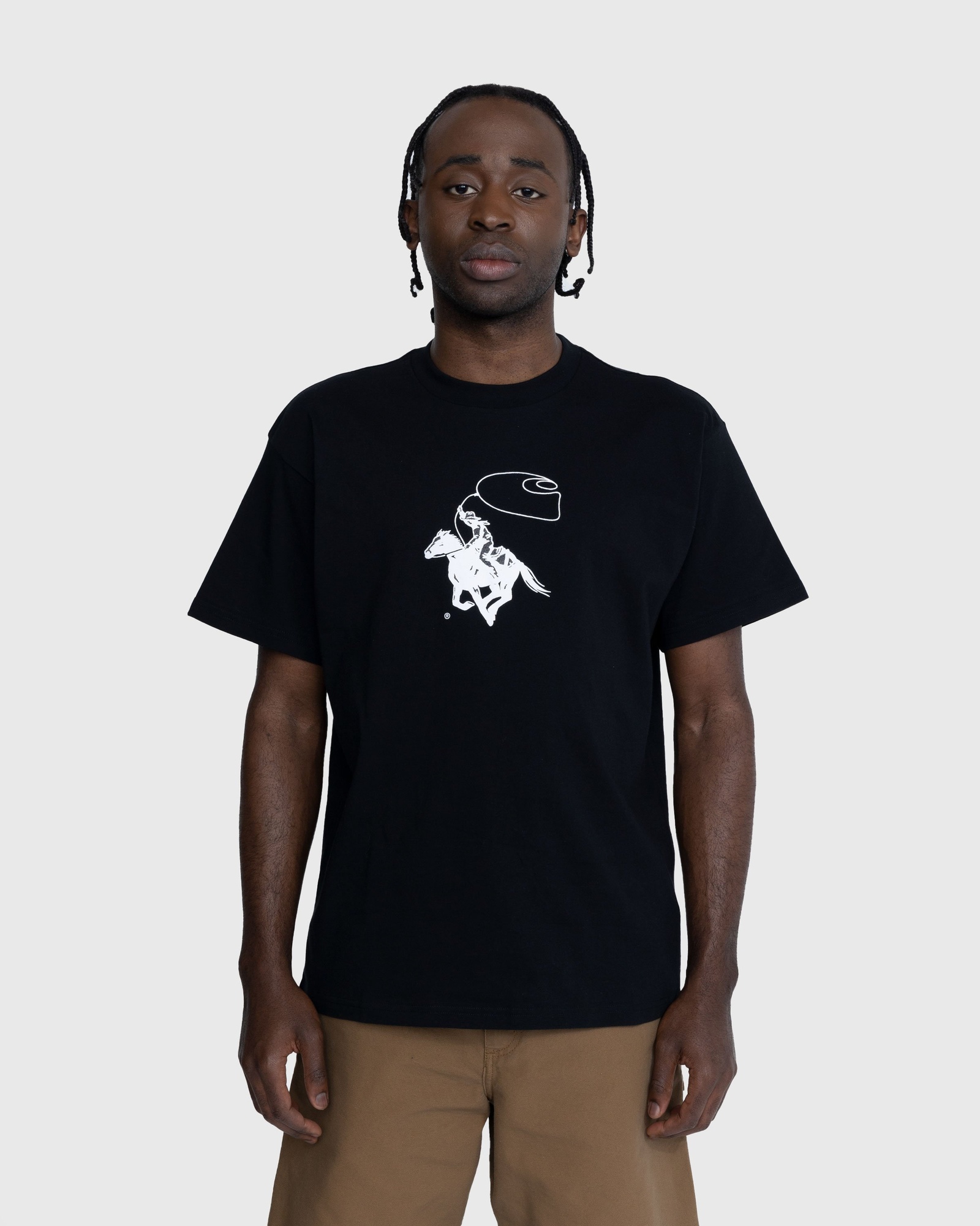 Carhartt WIP – Lasso T-Shirt Black/White | Highsnobiety Shop