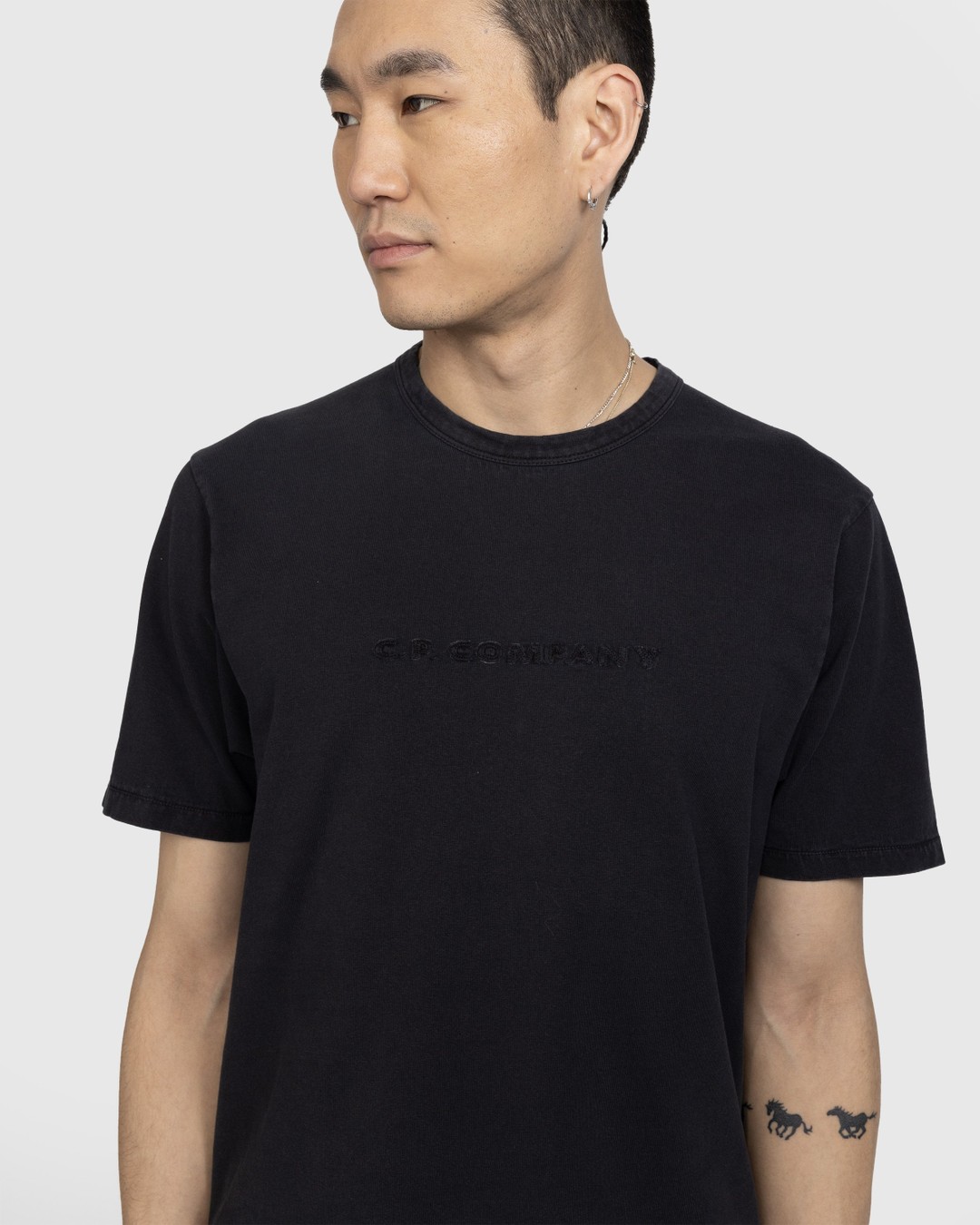 C.P. Company – 1020 Jersey Logo T-Shirt Black