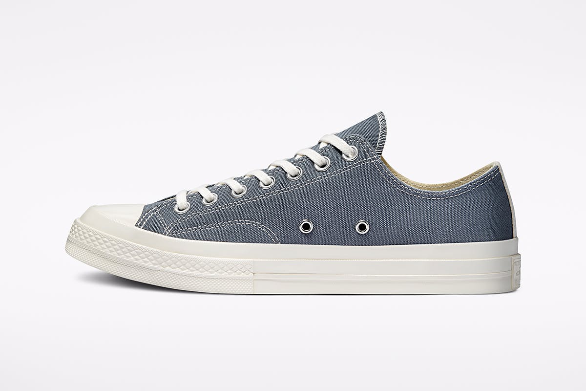 CdG PLAY x Converse Chuck 70 Blue & Gray: Images & Release Info