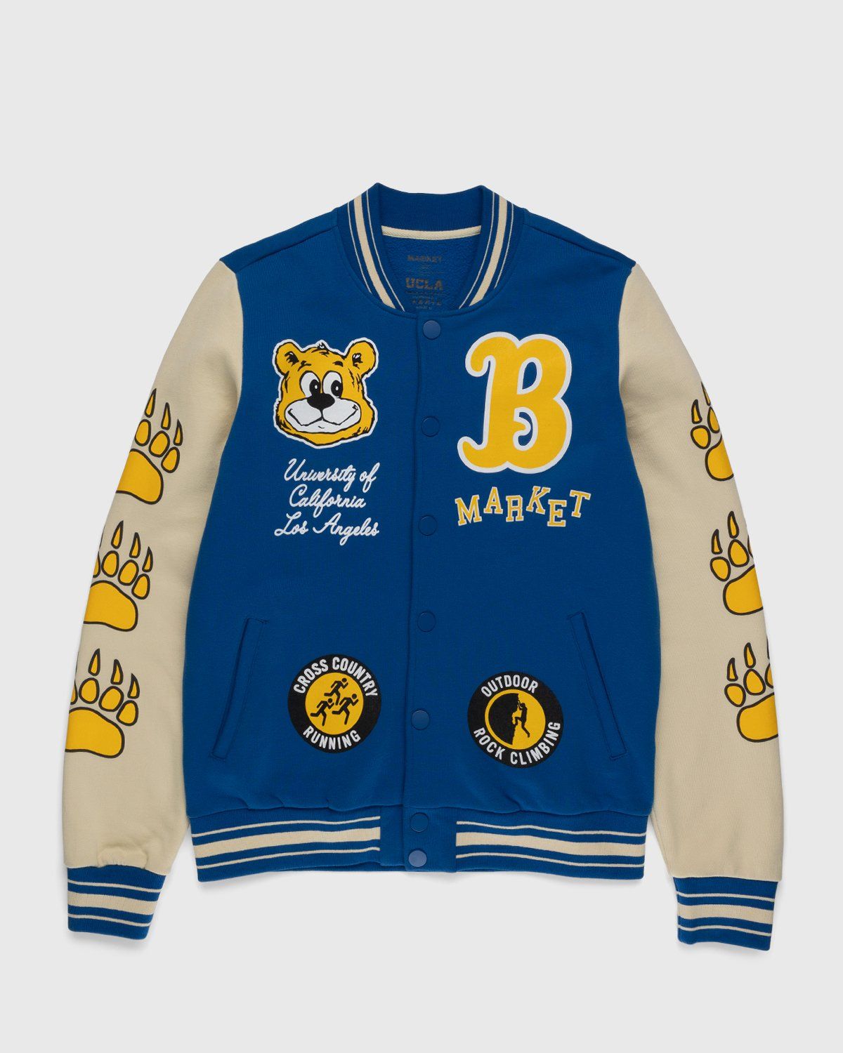 Baby Blue Varsity Jacket  Los Angeles Letterman Jacket - Jackets