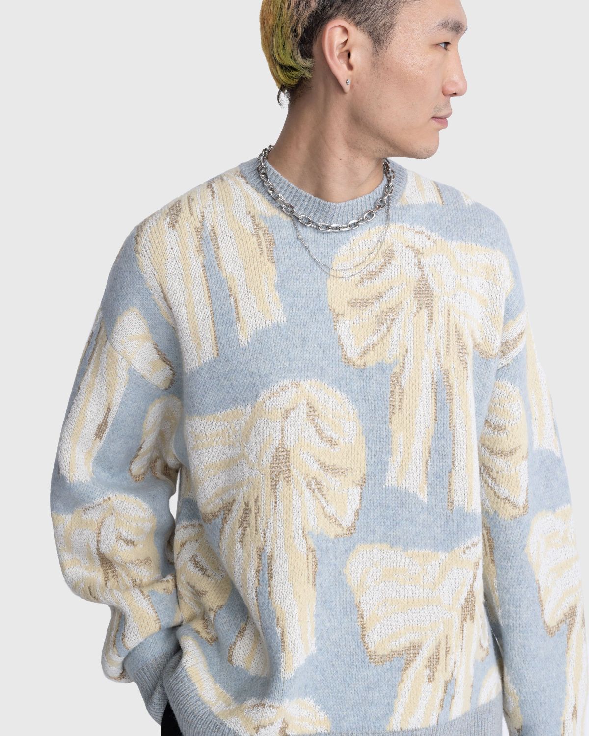 Acne Studios Blue Pattern Sweater