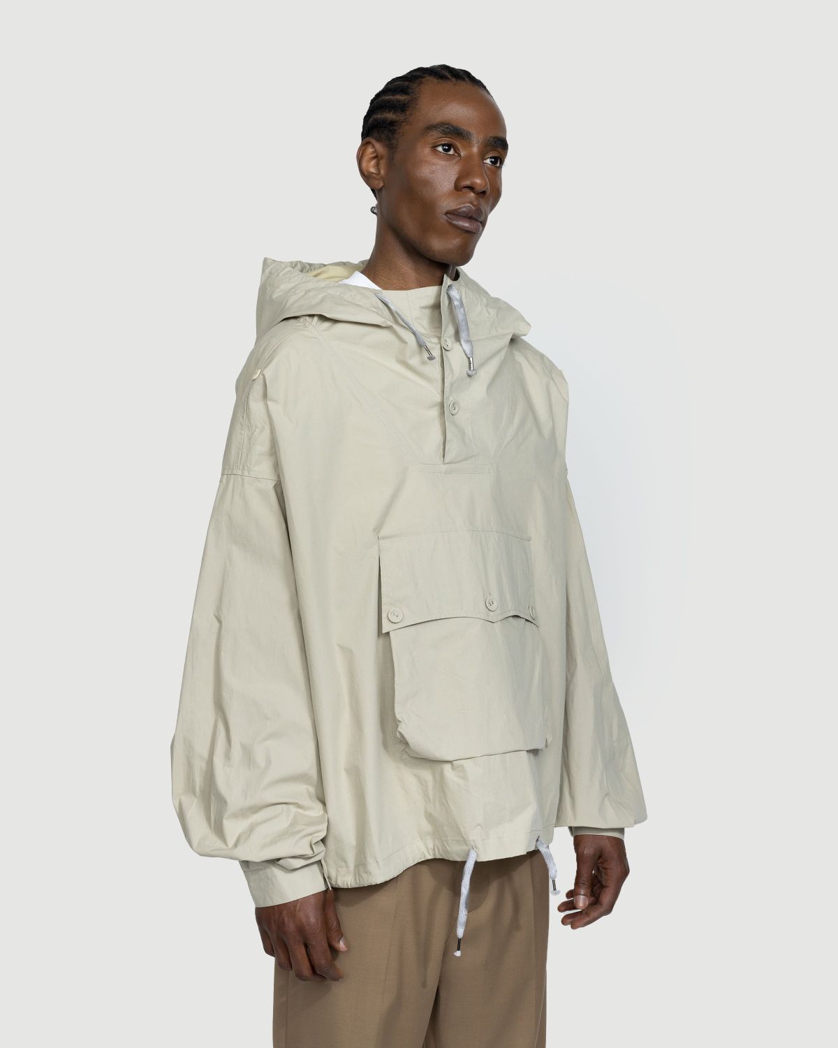 Maison Margiela – Coated Cotton Hooded Jacket Cream | Highsnobiety