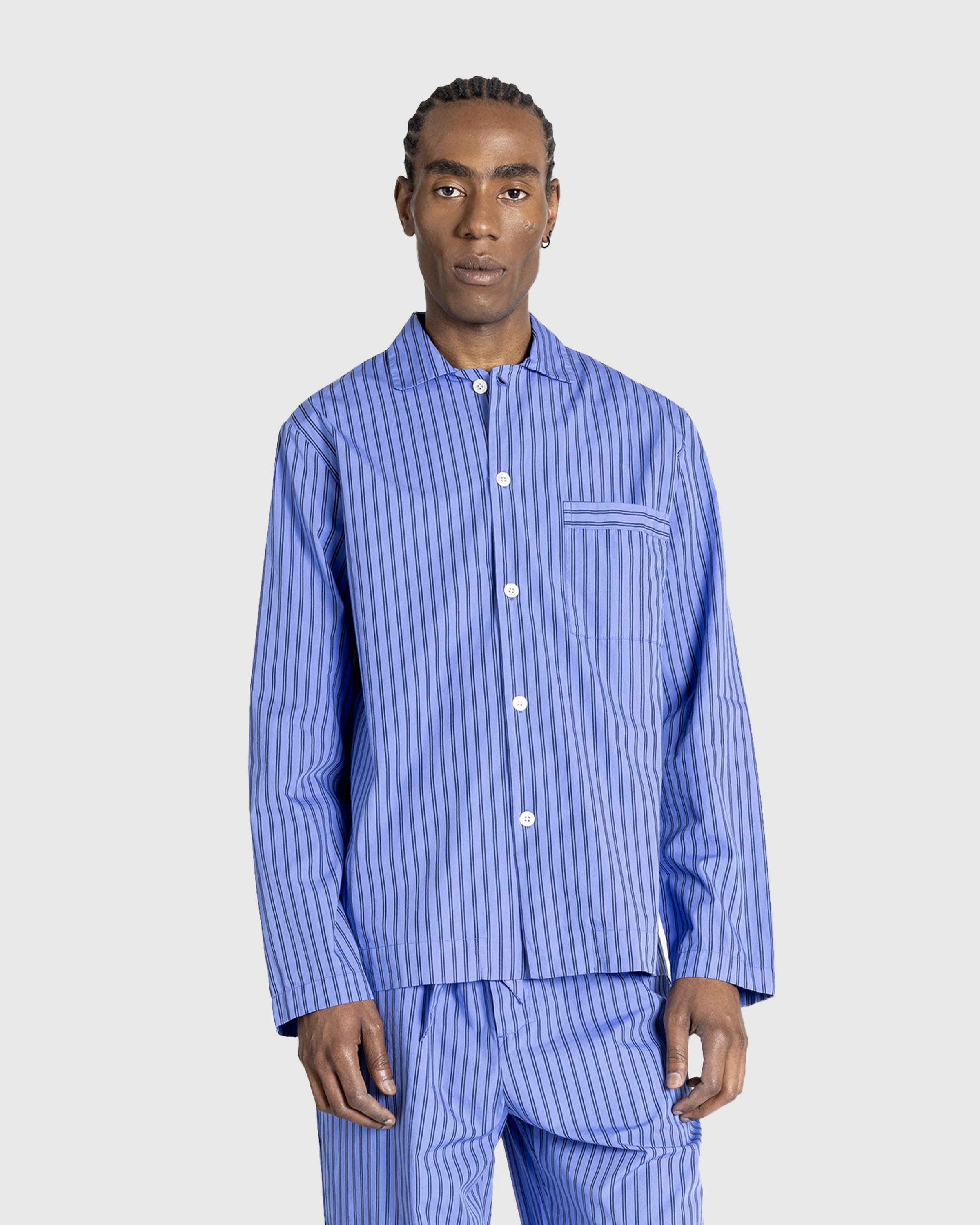 TEKLA Camp-Collar Organic Cotton-Poplin Pyjama Shirt for Men