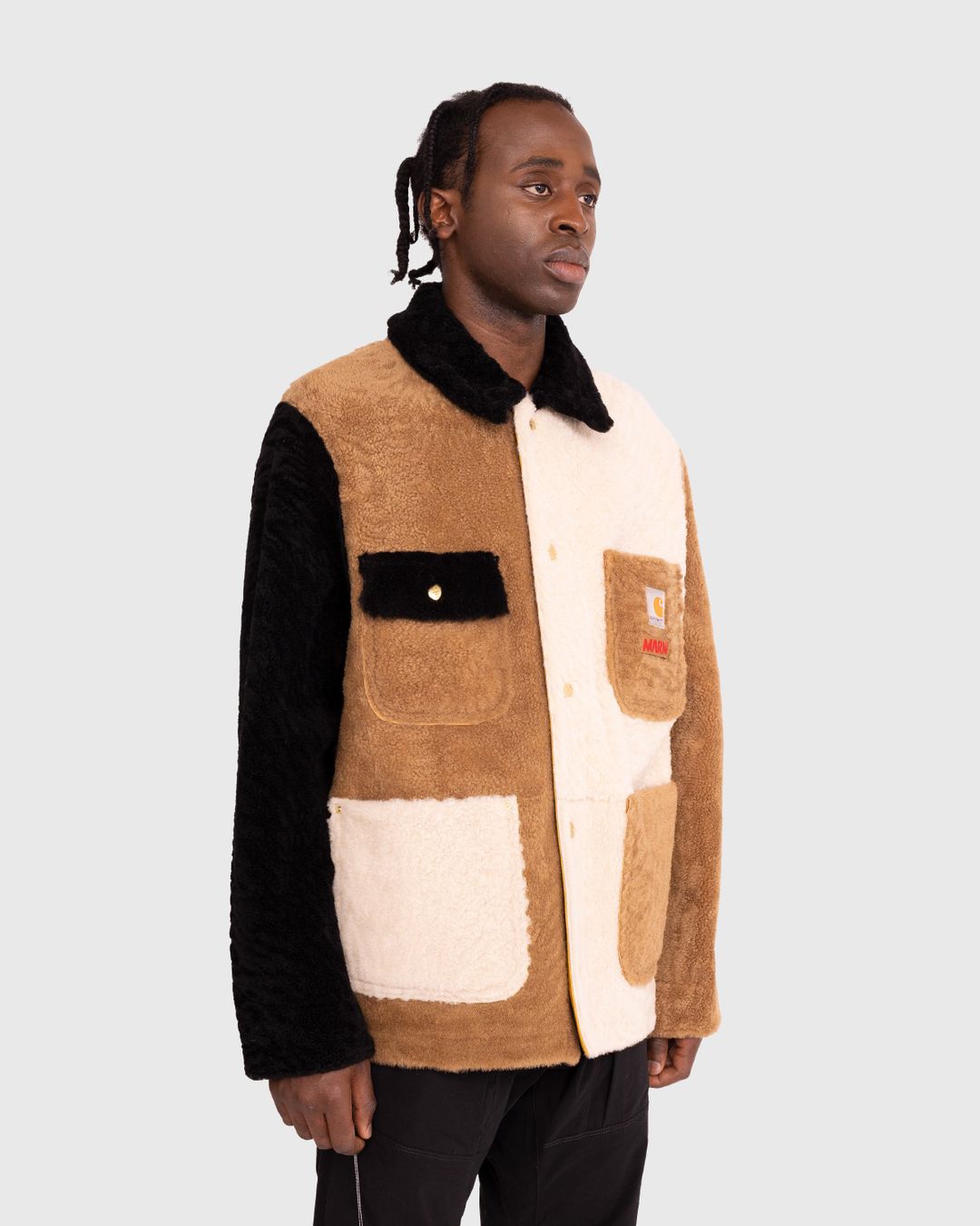 Marni x Carhartt WIP – Reversible Shearling Jacket Brown | Highsnobiety ...