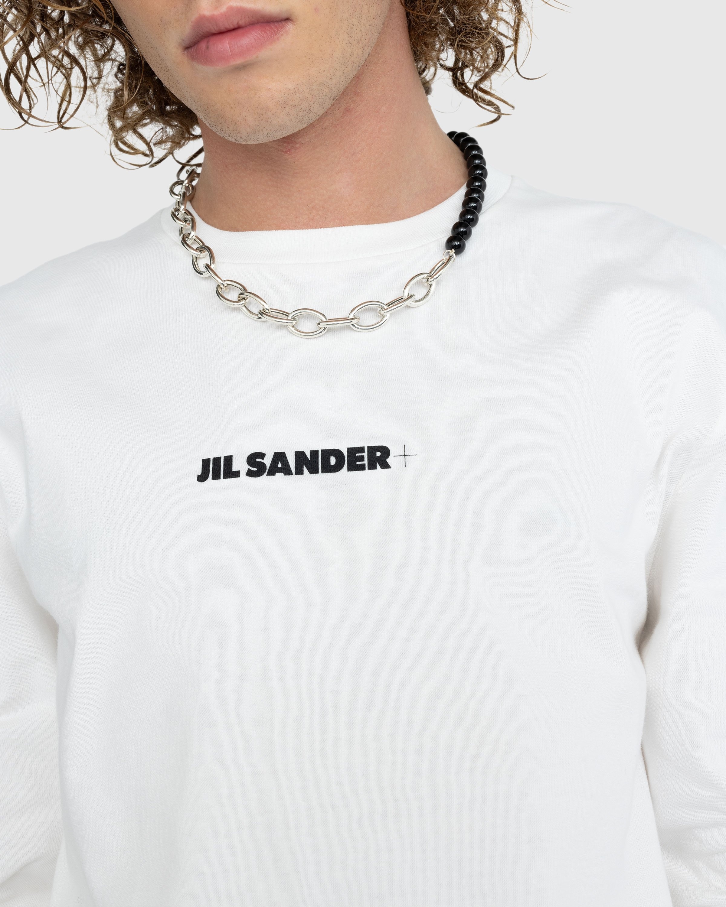 Jil Sander – Longsleeve Logo T-Shirt Porcelain White