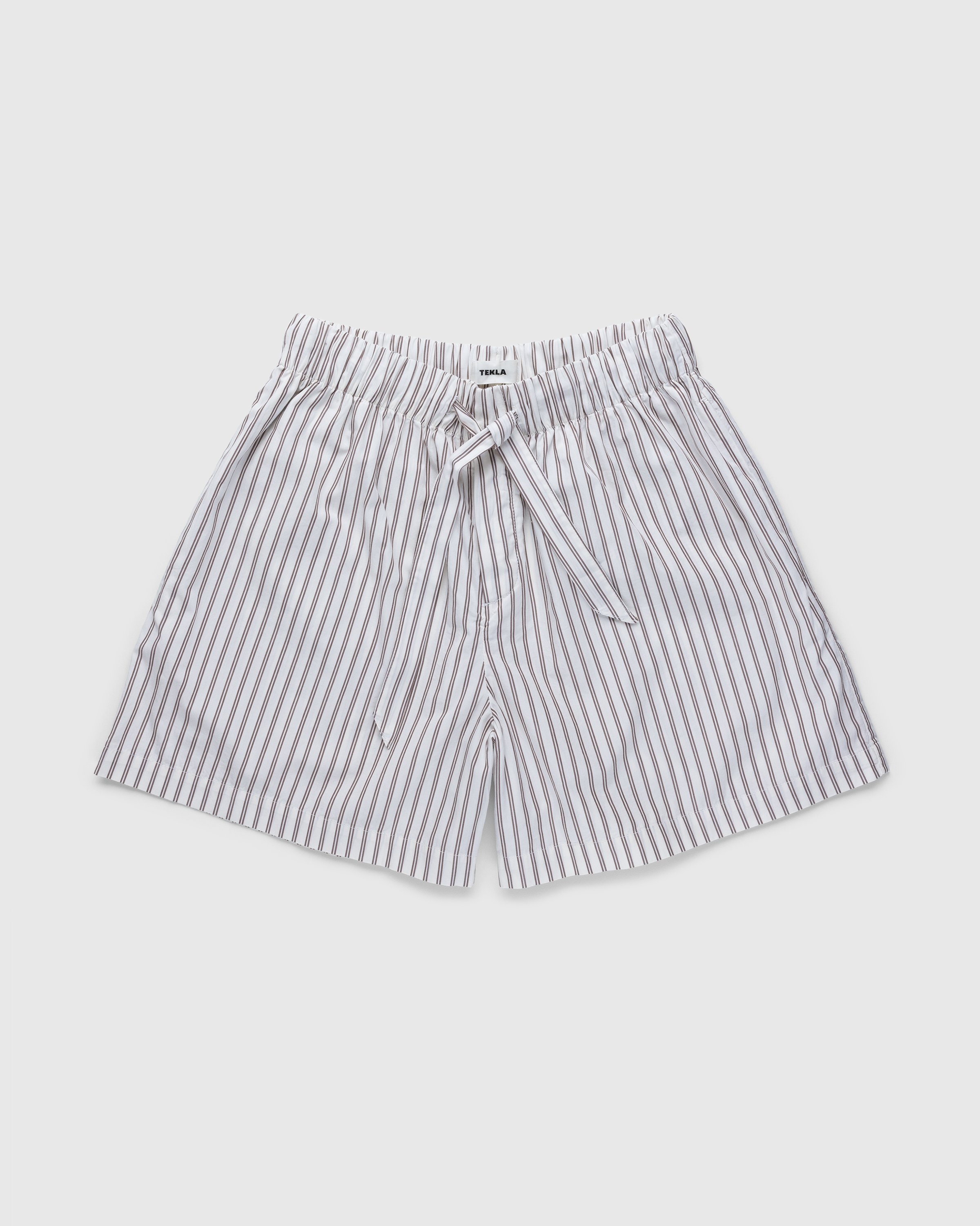 Tekla – Cotton Poplin Pyjamas Shorts Hopper Stripes | Highsnobiety Shop