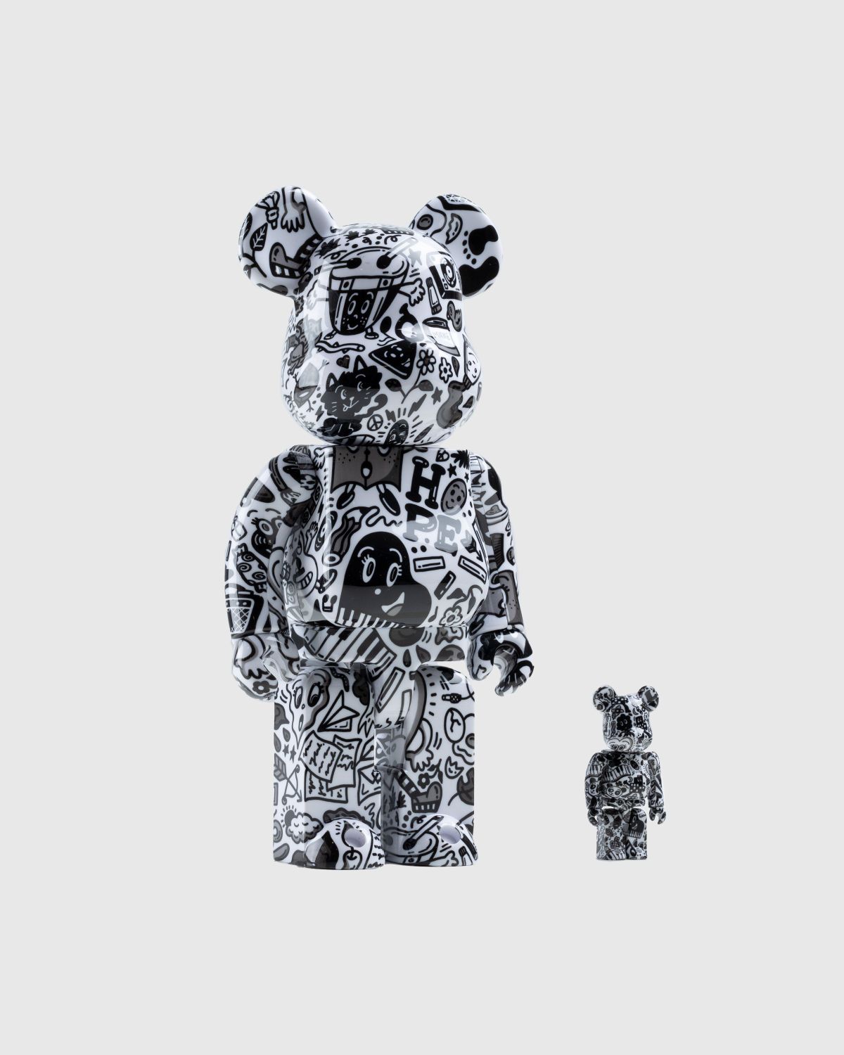 Medicom – Be@rbrick Chocomoo 100% and 400% Set Black