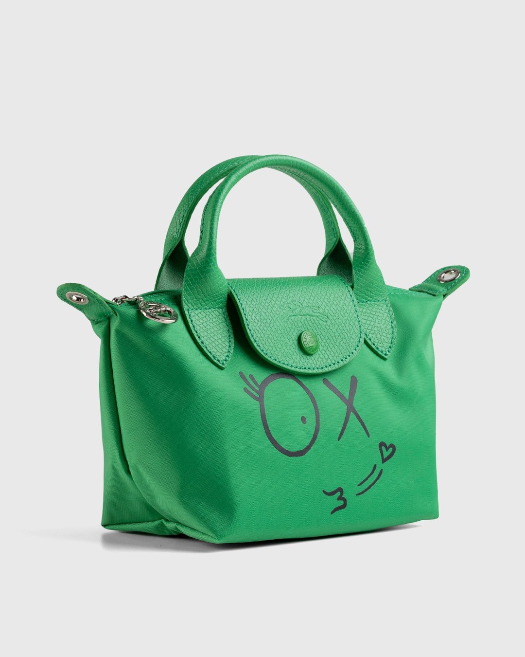 Longchamp x André Saraiva – Le Pliage André Shoulder Bag Green