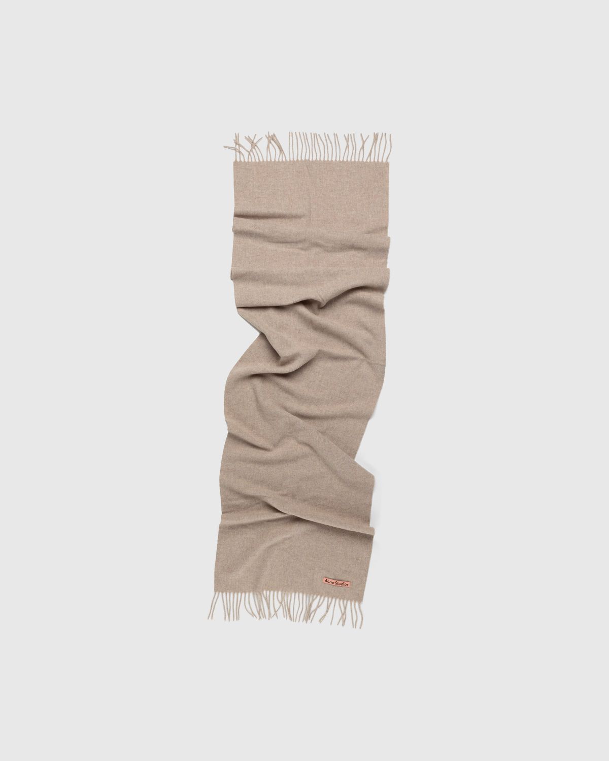 Acne Studios – Wool Fringe Scarf Oatmeal Melange