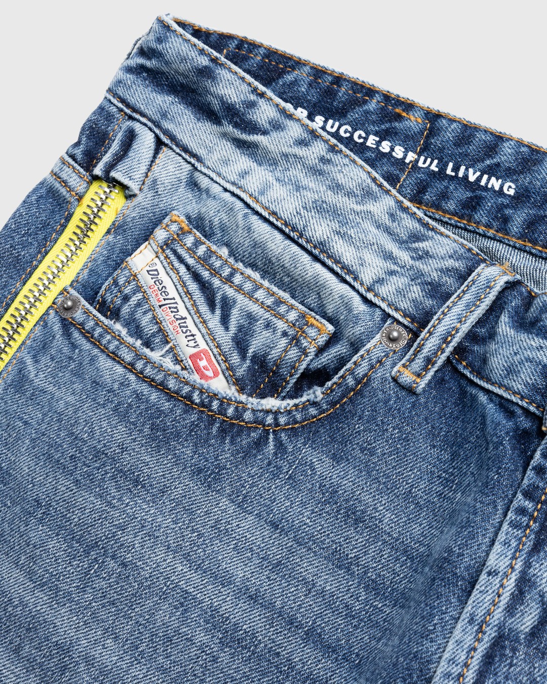 rolle Do smukke Diesel – D-Rise Zip Jeans Blue | Highsnobiety Shop
