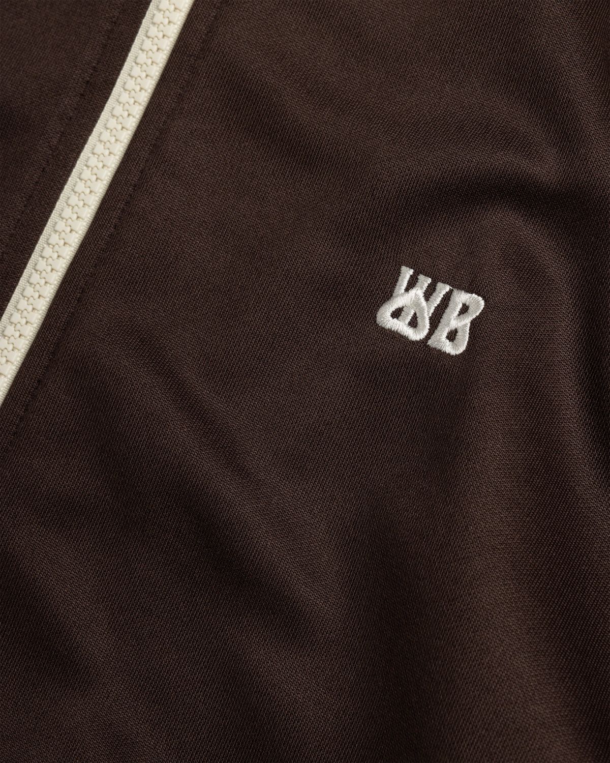 Wales Bonner – Kola Track Top Chestnut Brown/Ivory | Highsnobiety Shop