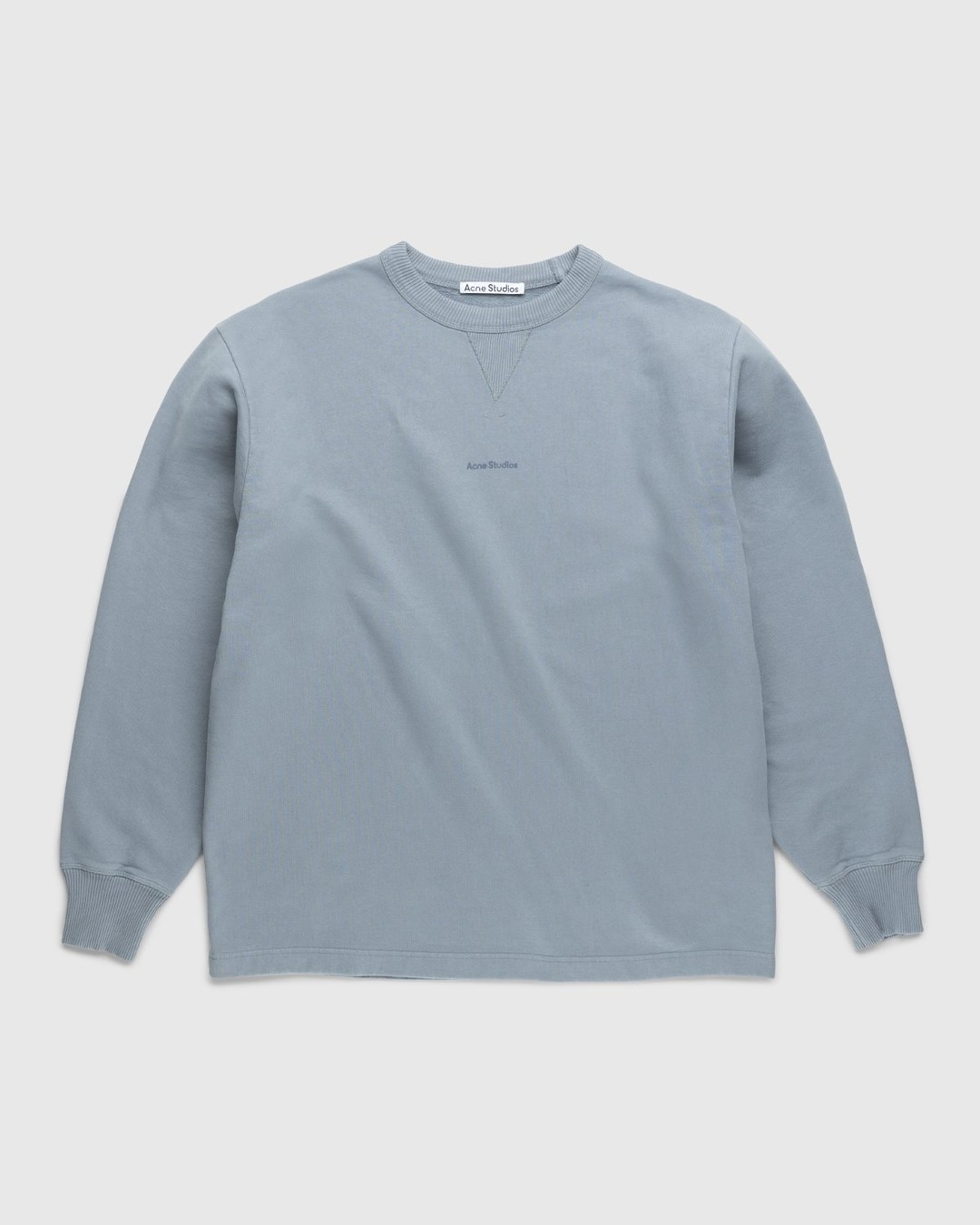 Acne Studios – Organic Cotton Crewneck Sweatshirt Steel Grey