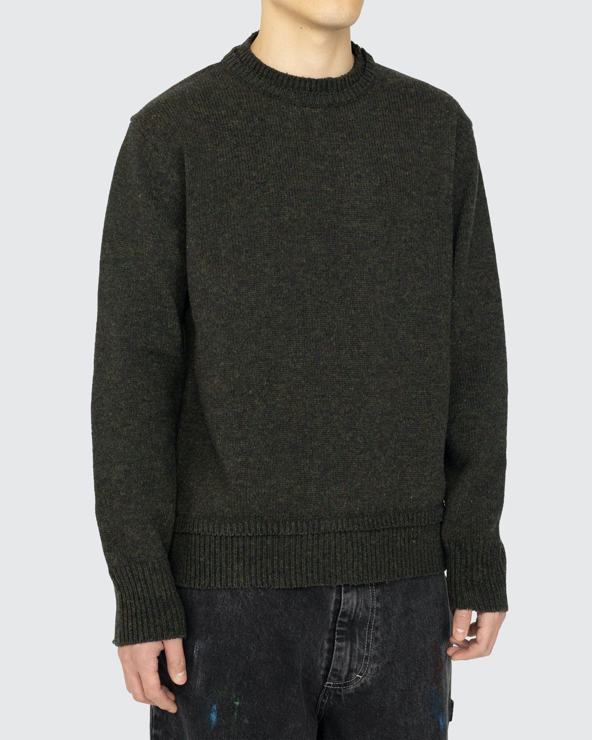 Maison Margiela Knitwear  Mens/Womens Elbow Patch Sweater Nude - DLONGMEDIA