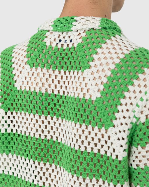 Bode Crochet Shirt Green Highsnobiety Shop