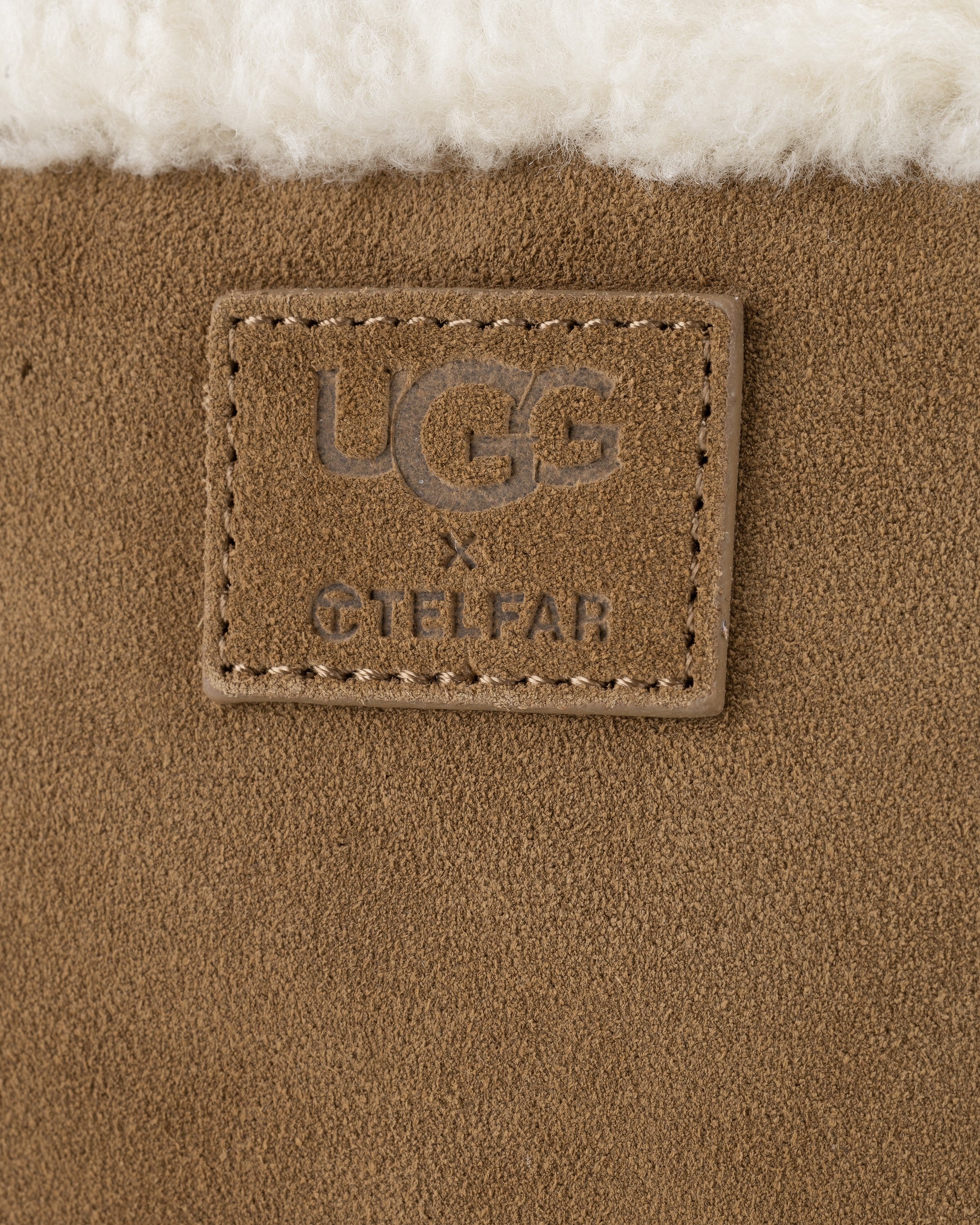 UGG x Telfar Shopping Bag Small Chestnut in Shearling