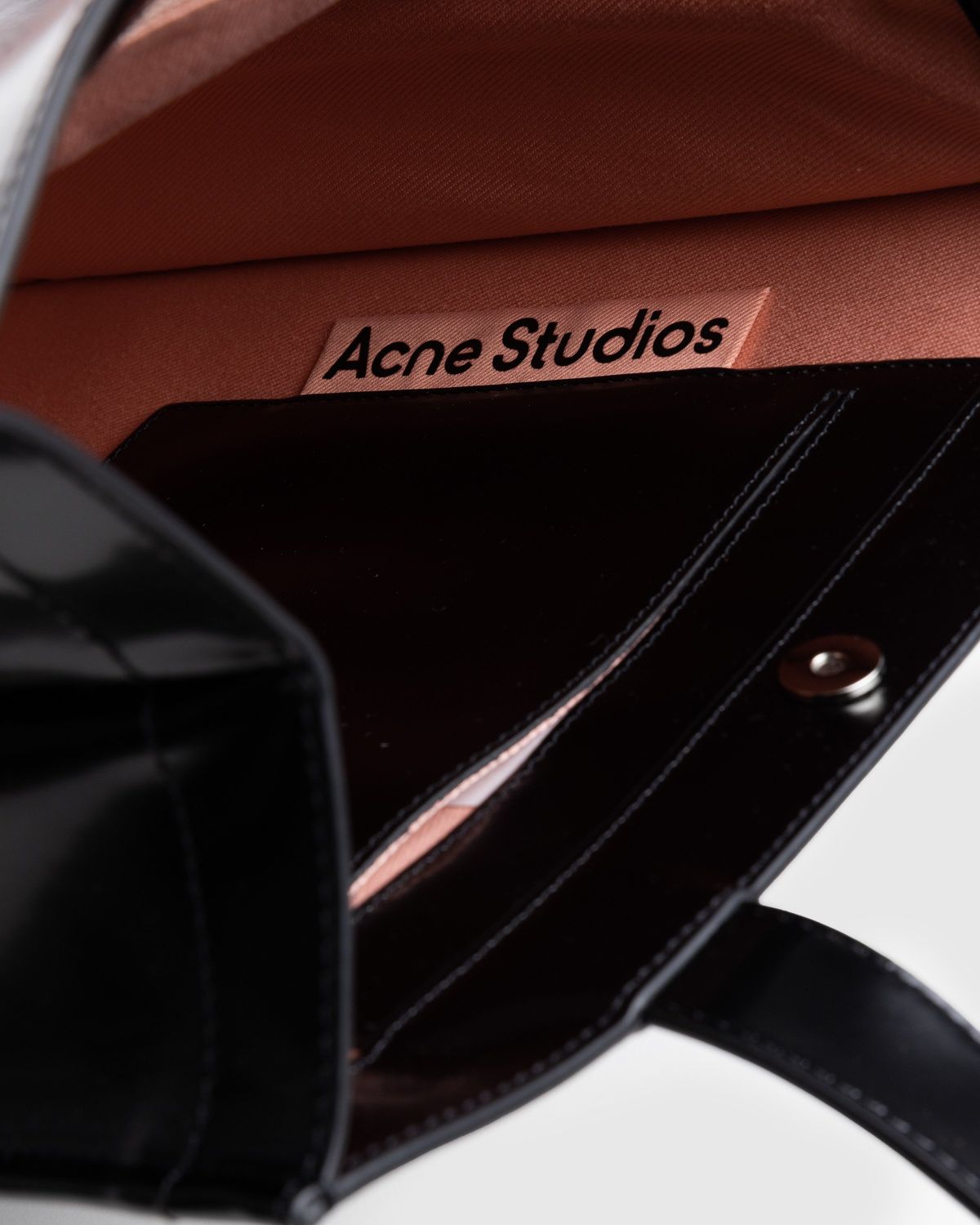 Acne Studios Black Baker Large Patent Leather Tote