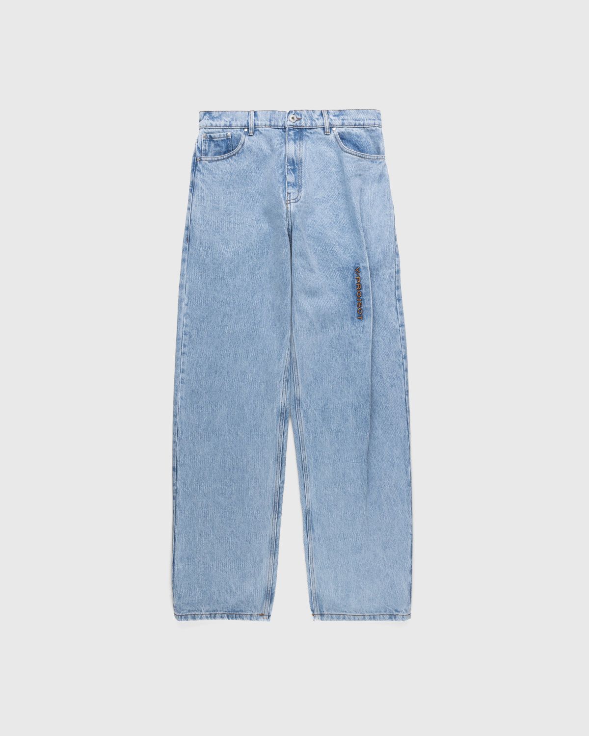 Yproject  22aw Pinched Logo denim