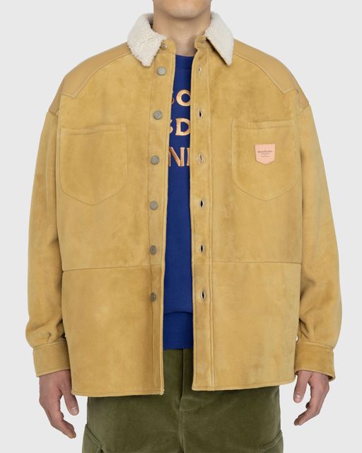 shearling overshirt