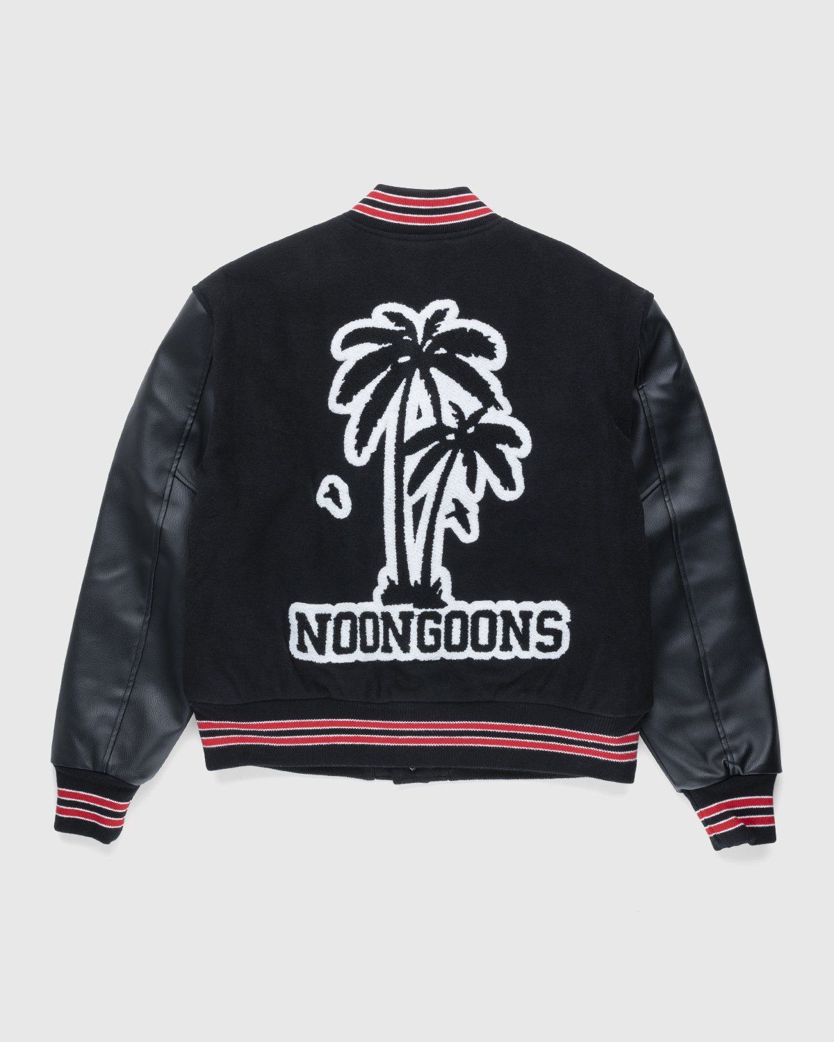 Noon Goons – Skyline Varsity Jacket Black | Highsnobiety Shop