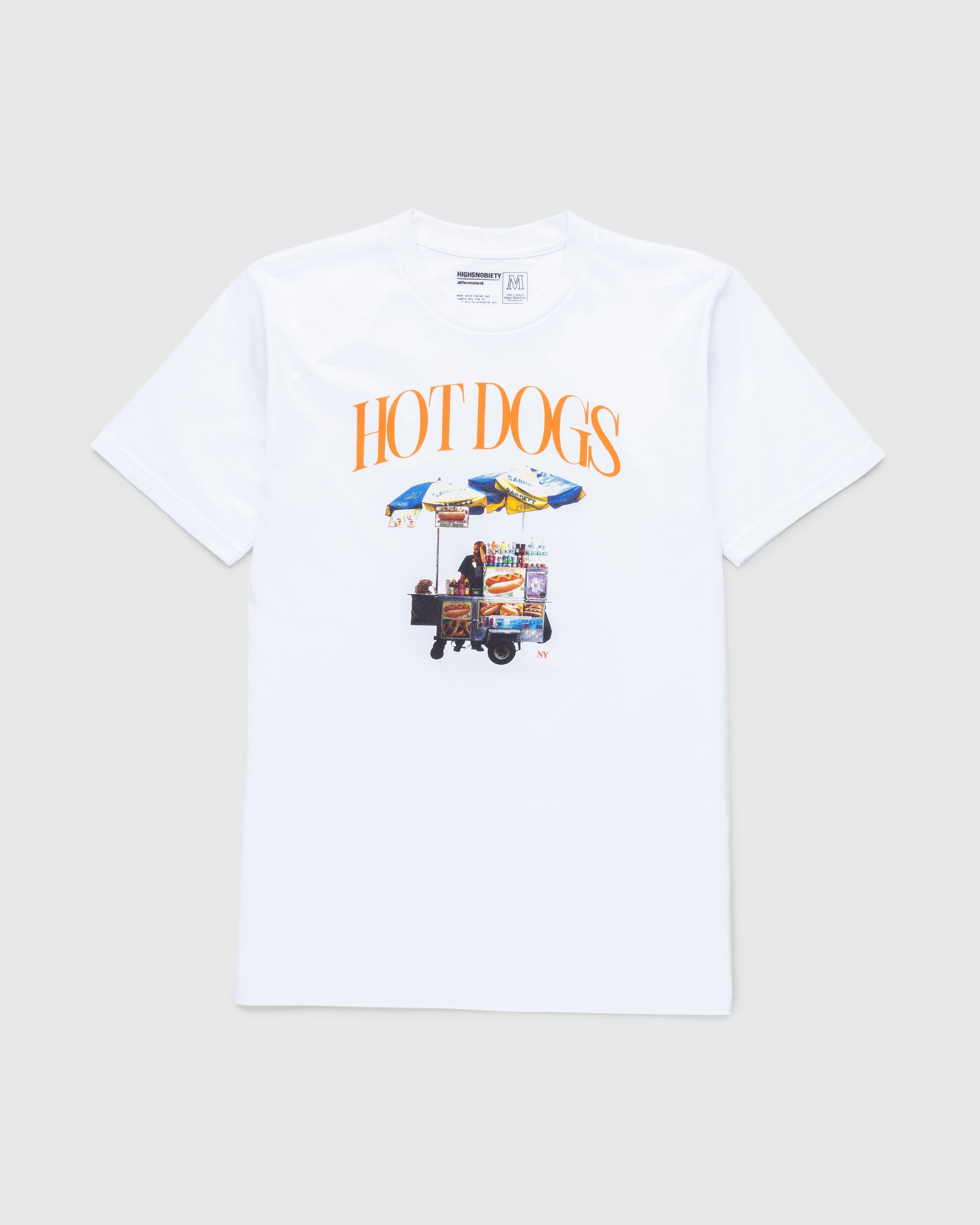 at The Moment x Highsnobiety – Hot Dog T-Shirt White - Size S