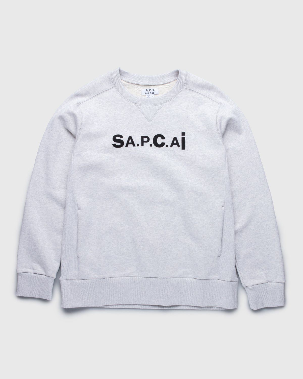 A.P.C. x Sacai – Tani Sweater Light Grey | Highsnobiety Shop