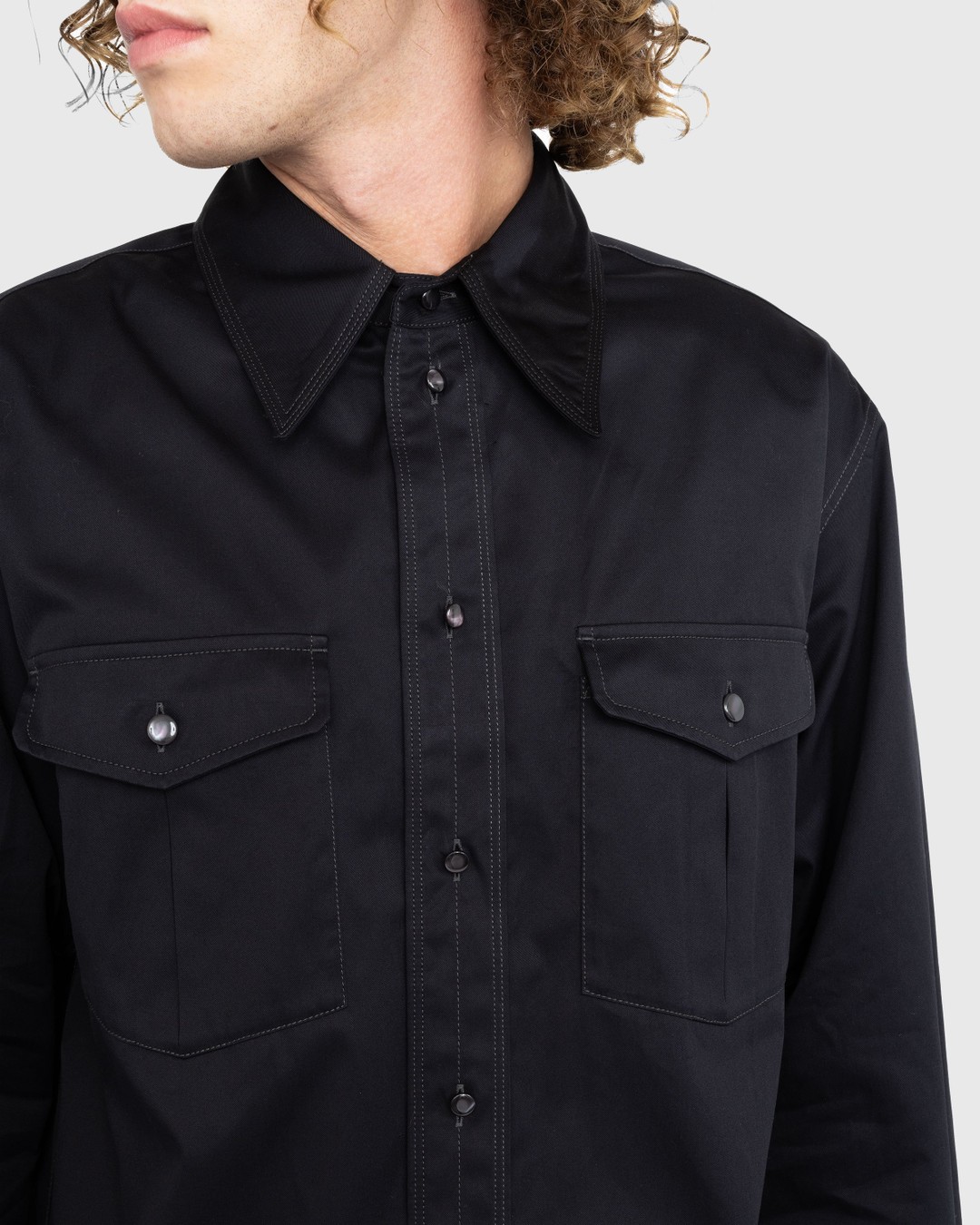 Lemaire – Relaxed Western Shirt Black | Highsnobiety Shop