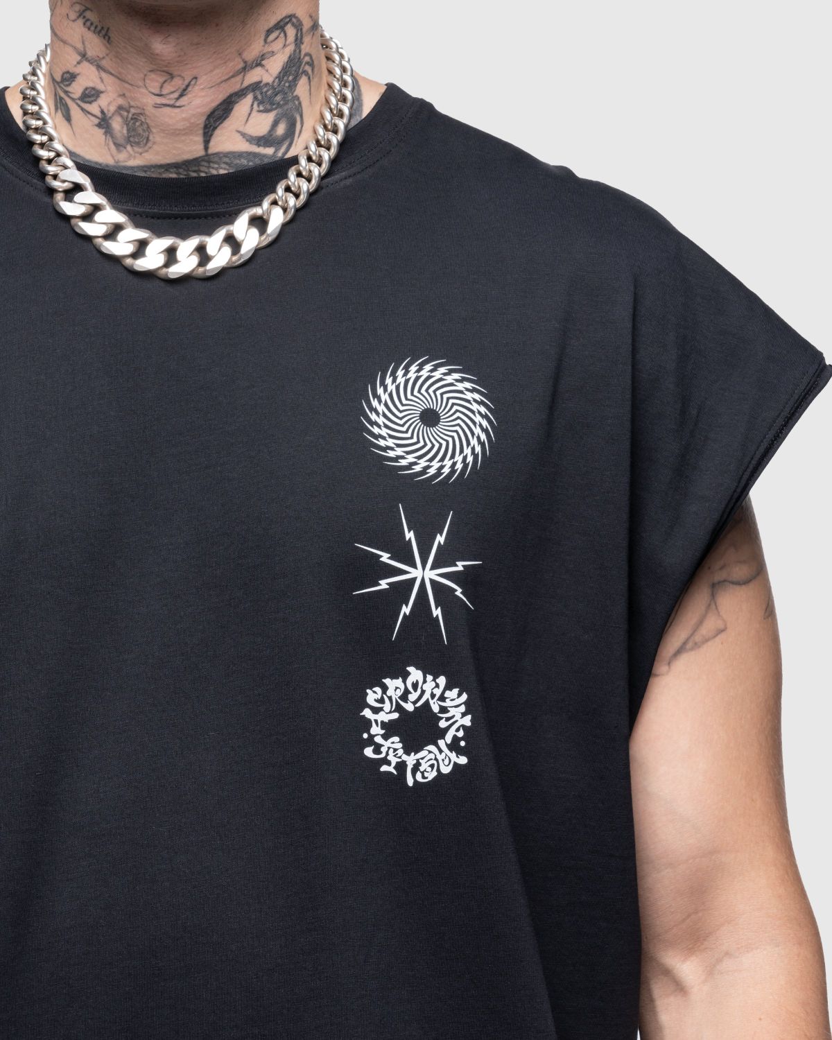 ACRONYM – S25-PR-C Pima Cotton Sleeveless T-Shirt Black