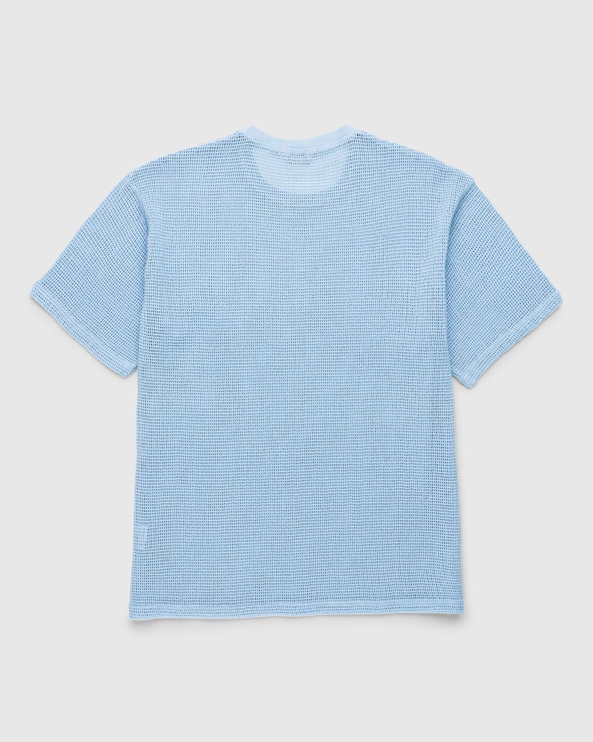 Highsnobiety – Cotton Mesh Knit T-Shirt Blue | Highsnobiety Shop