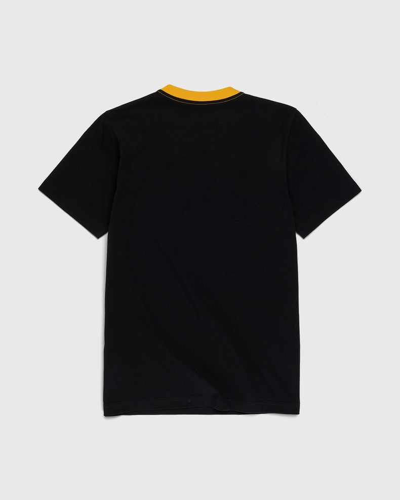 Marni – Stripe Logo Bio Jersey T-Shirt Black/Gold | Highsnobiety Shop