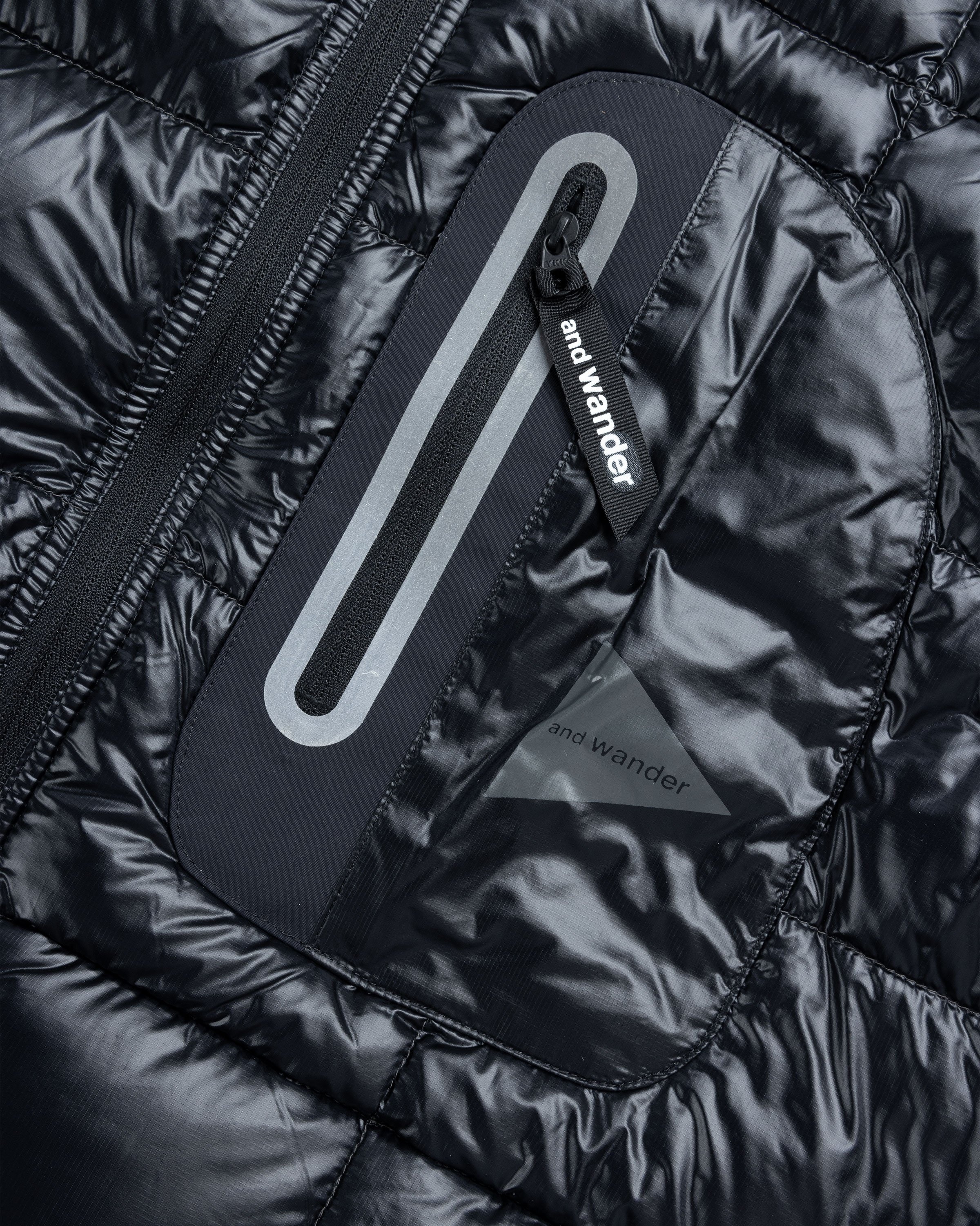 And Wander – Diamond Stitch Down Jacket Black | Highsnobiety Shop