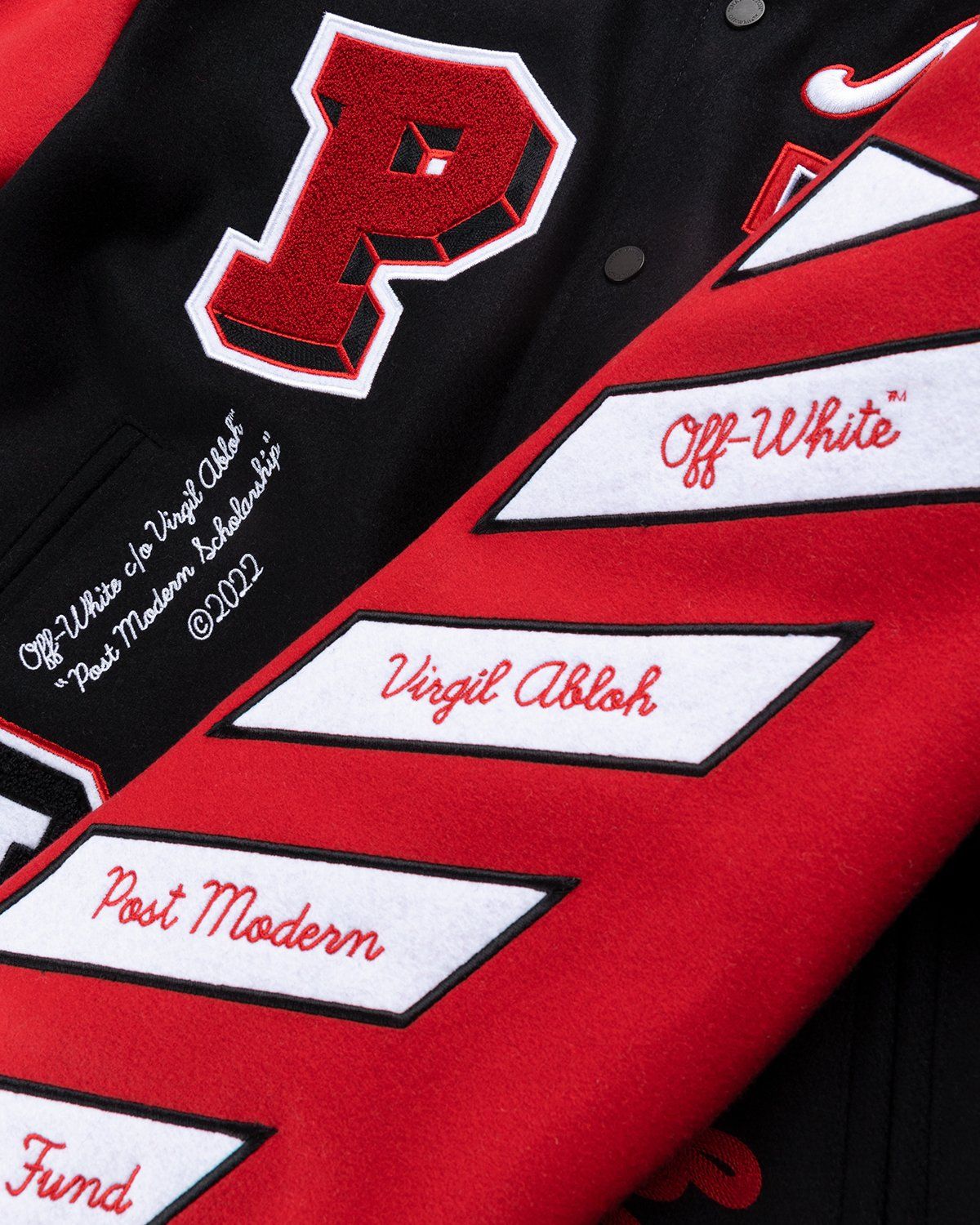 Off-White c/o Virgil Abloh Women's TM c/o Chicago Bulls Red Varsity - Casual Jackets