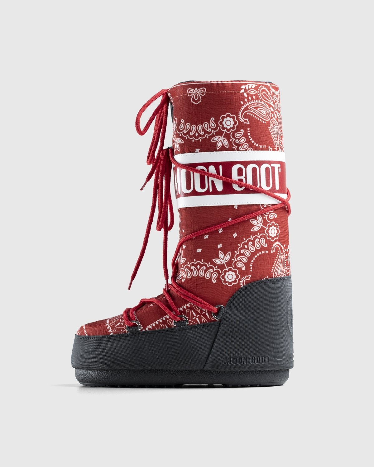 Moon Boot x Highsnobiety – Icon Boot Bandana Red
