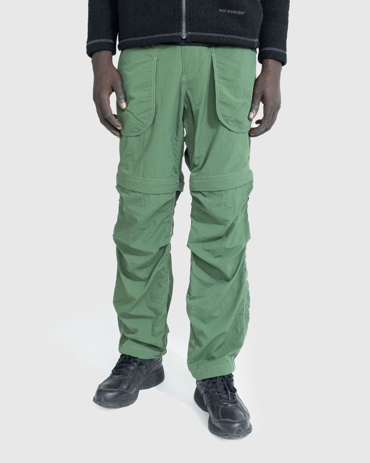 And Wander – Nylon Taffeta Hiker 2 Way Pants Green