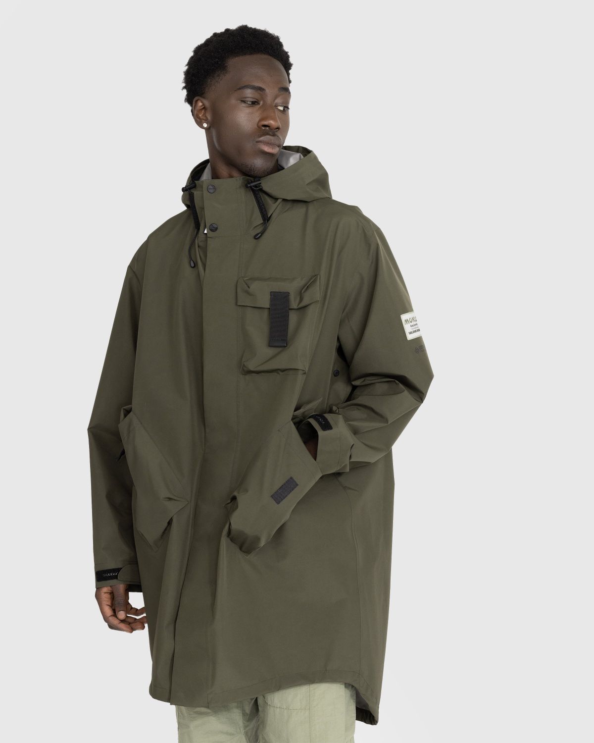 Moncler green hot sale parka