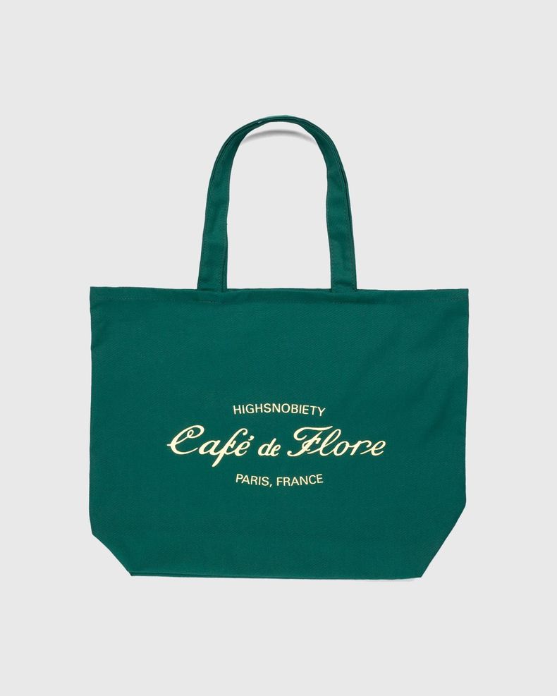 Highsnobiety – Not In Paris 3 x Café De Flore Tote Bag Green ...