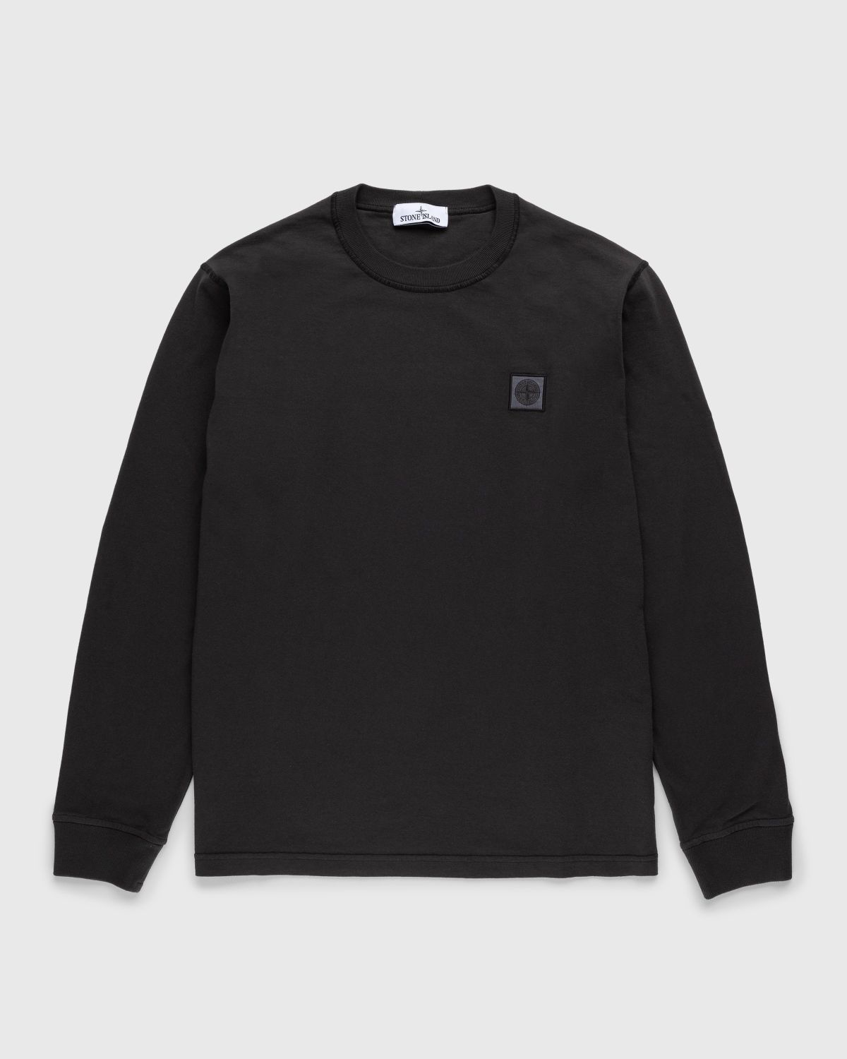 Stone Island – Fissato Longsleeve T-Shirt Charcoal | Highsnobiety Shop